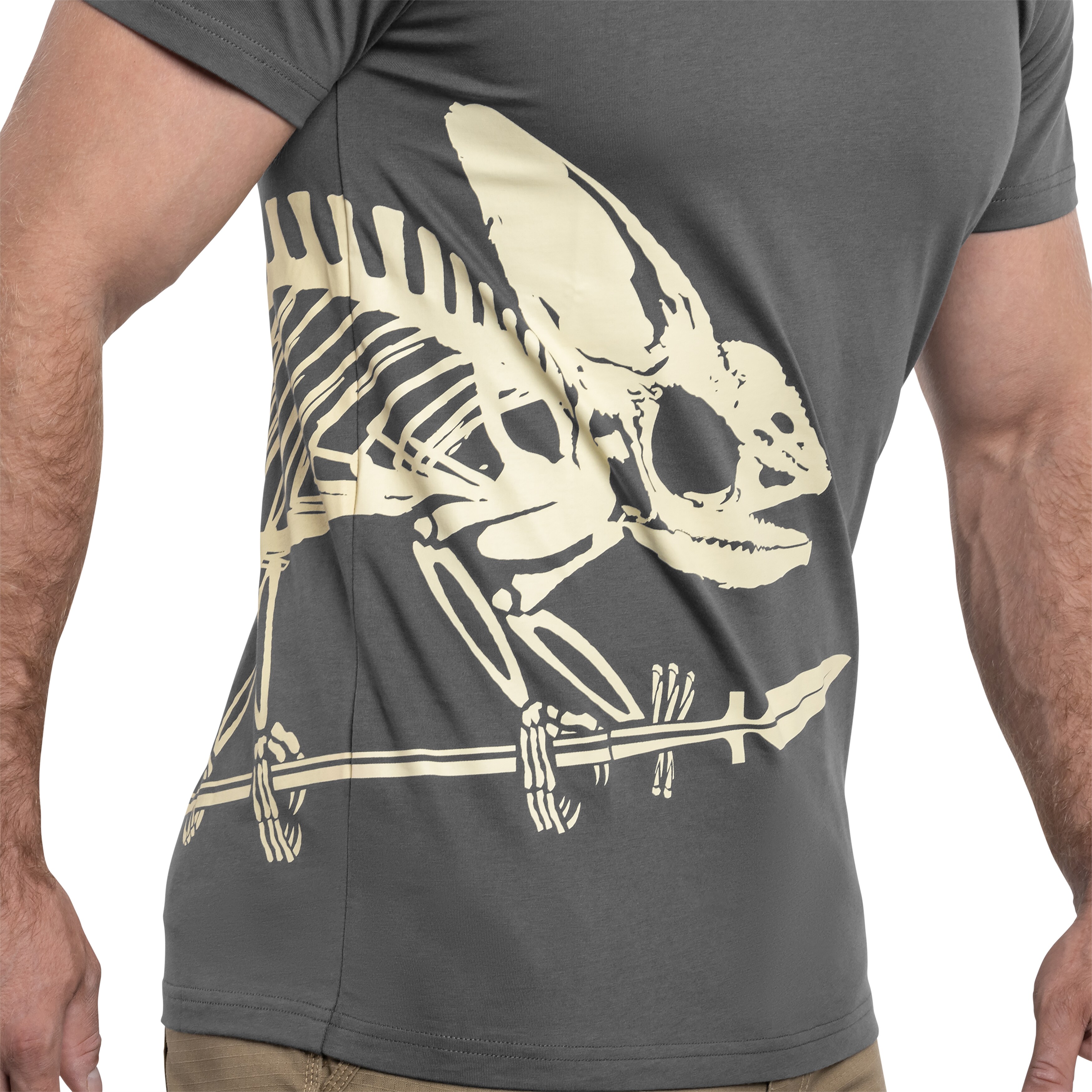 Tricou Helikon Full Body Skeleton - Shadow Grey