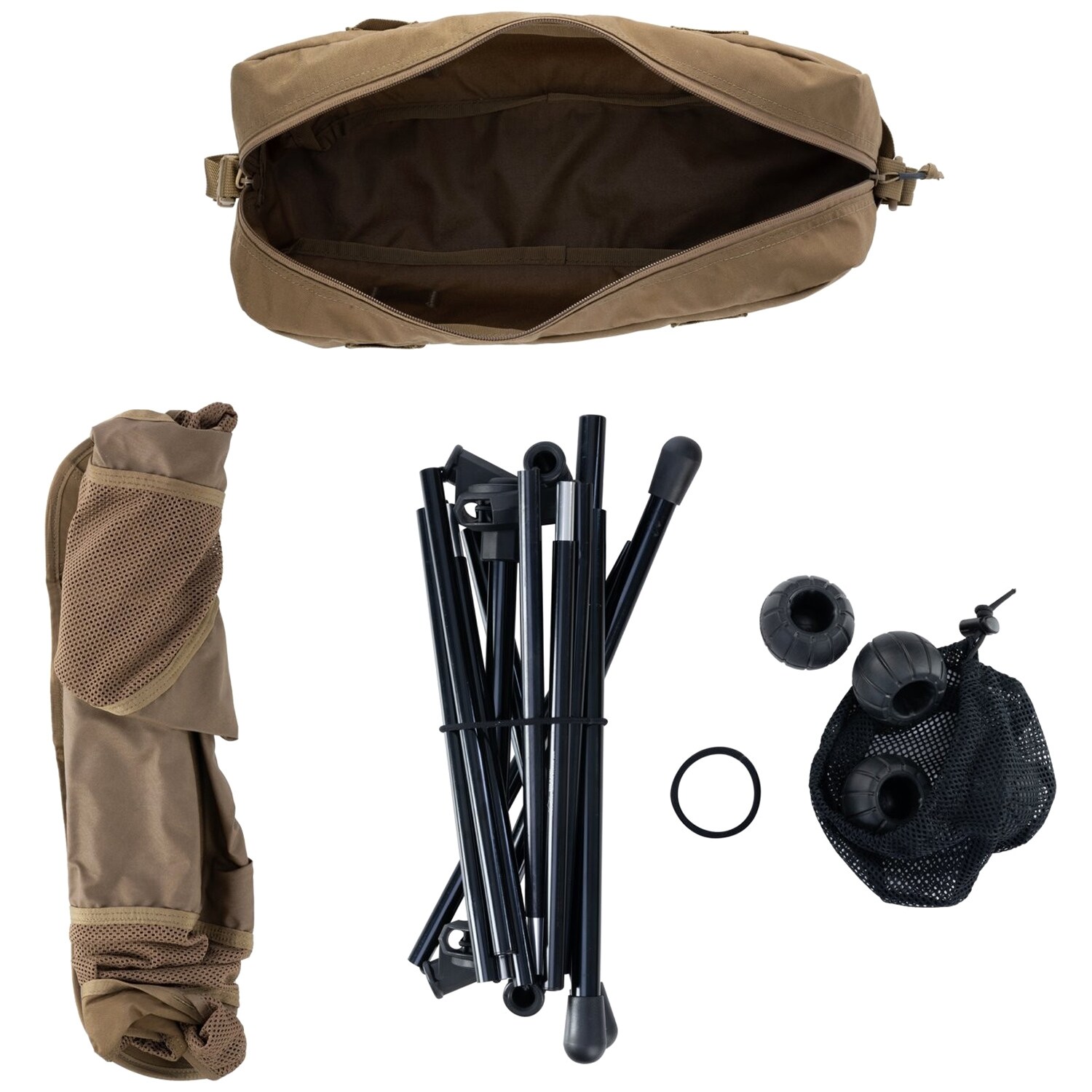 Scaun turistic pliabil Helikon Traveler Enlarged - Coyote