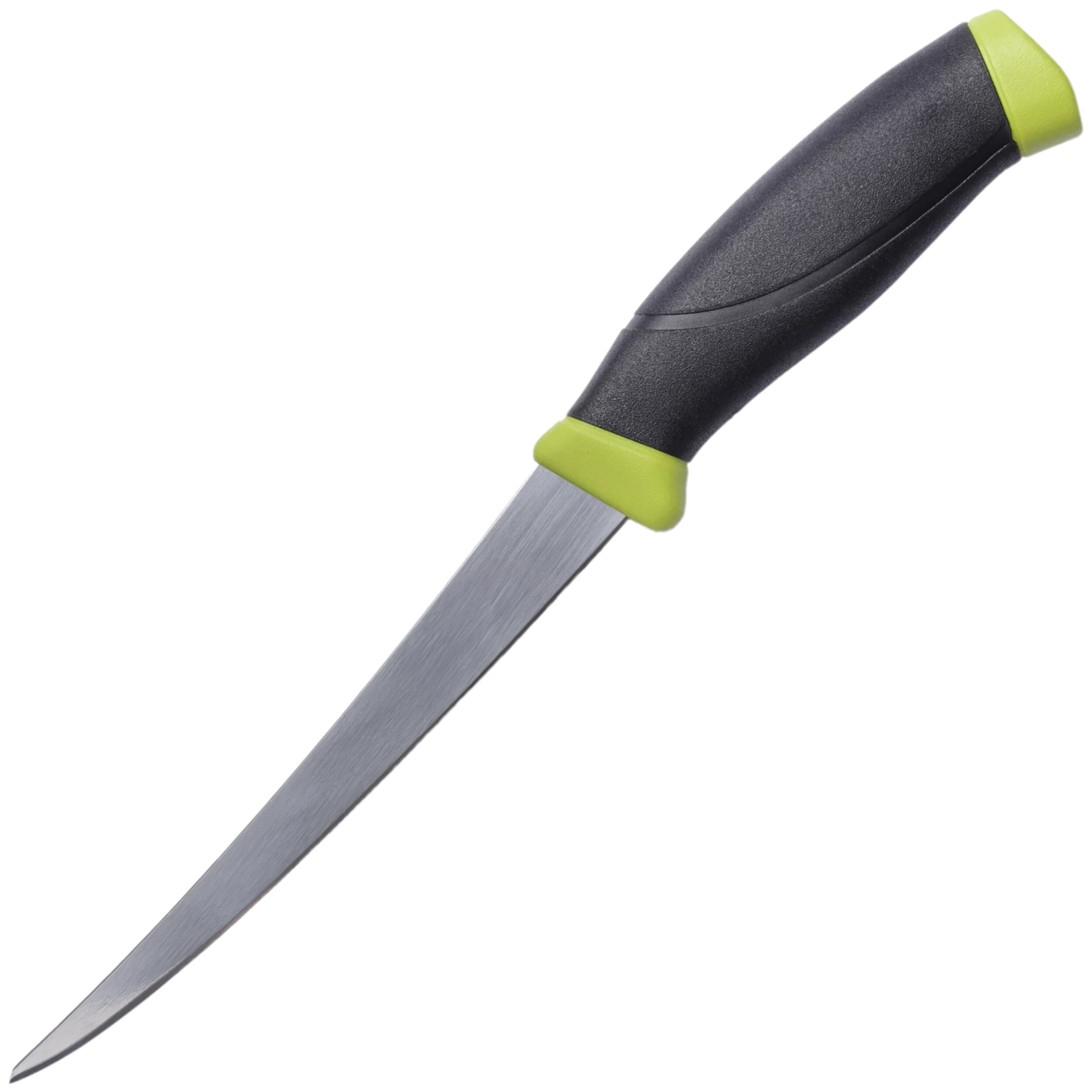 Cuțit Mora Companion Fishing Fillet 155 - Black/Lime Green