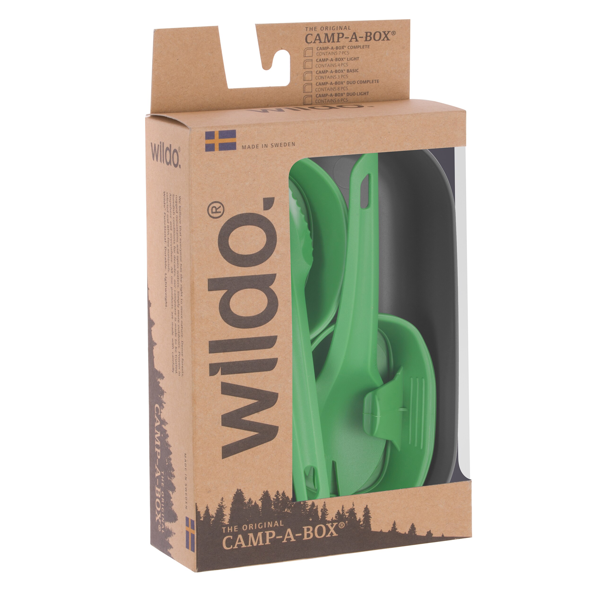 Set turistic Wildo Camp-A-Box Duo Light Green - Sugarcane