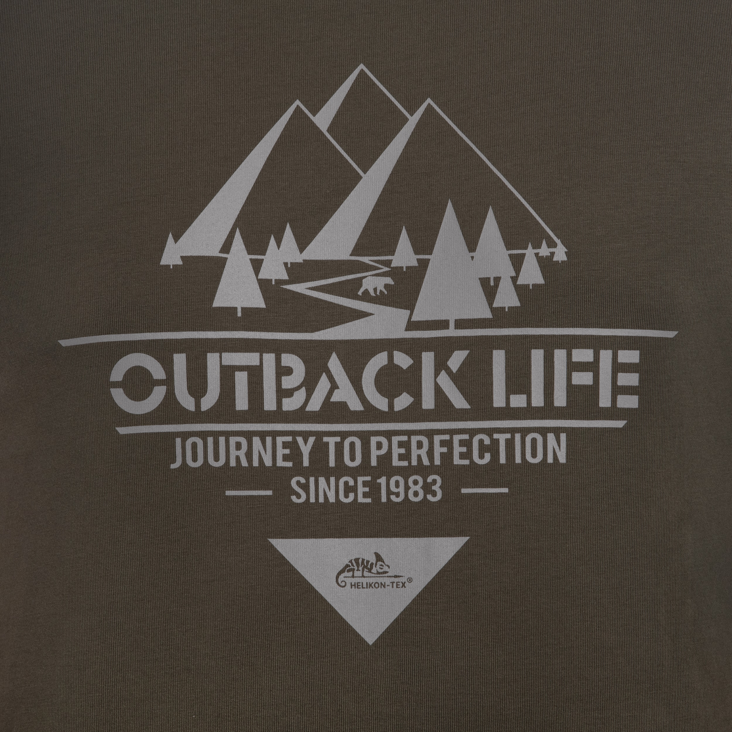 Tricou Helikon Outback Life - Taiga Green