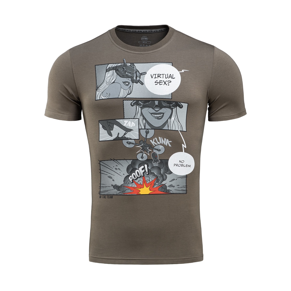 Tricou M-Tac Comics Drone Girl - Dark Olive