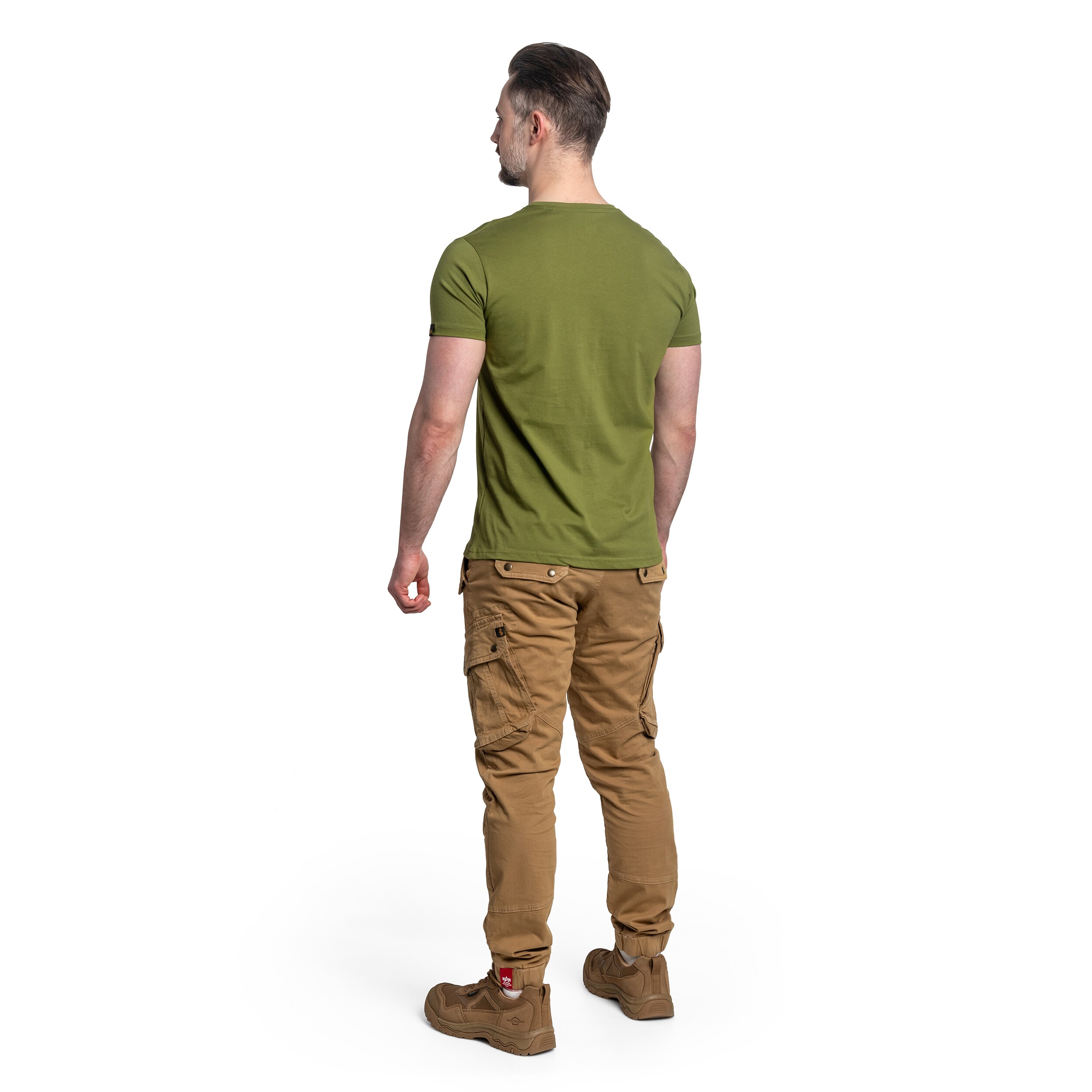 Tricou Alpha Industries College Camo - Moss Green