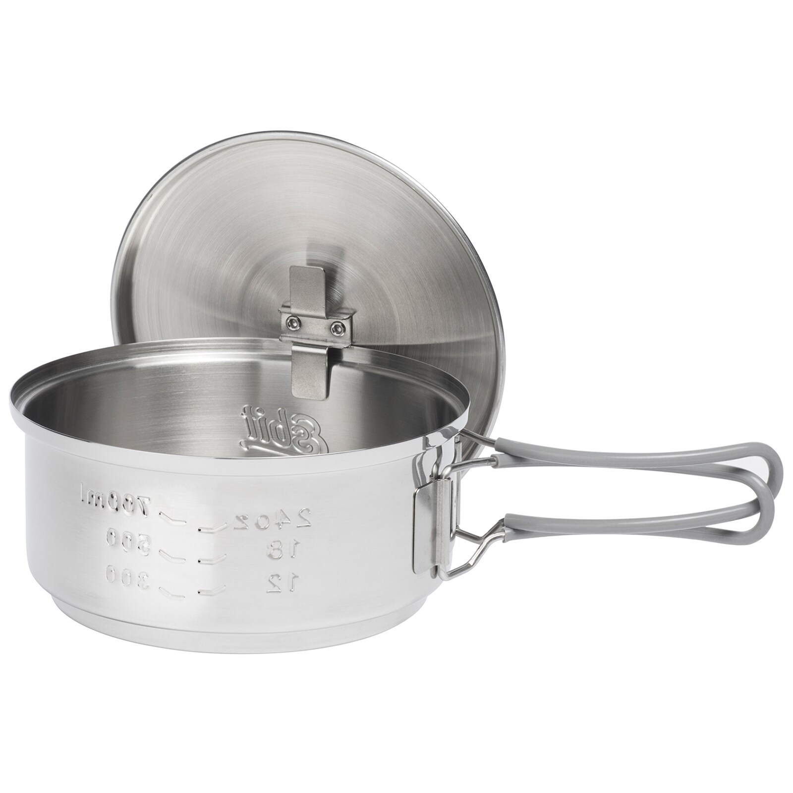 Aragaz turistic Esbit Solid Fuel Cookset Stainless Steel cu oală 1 l