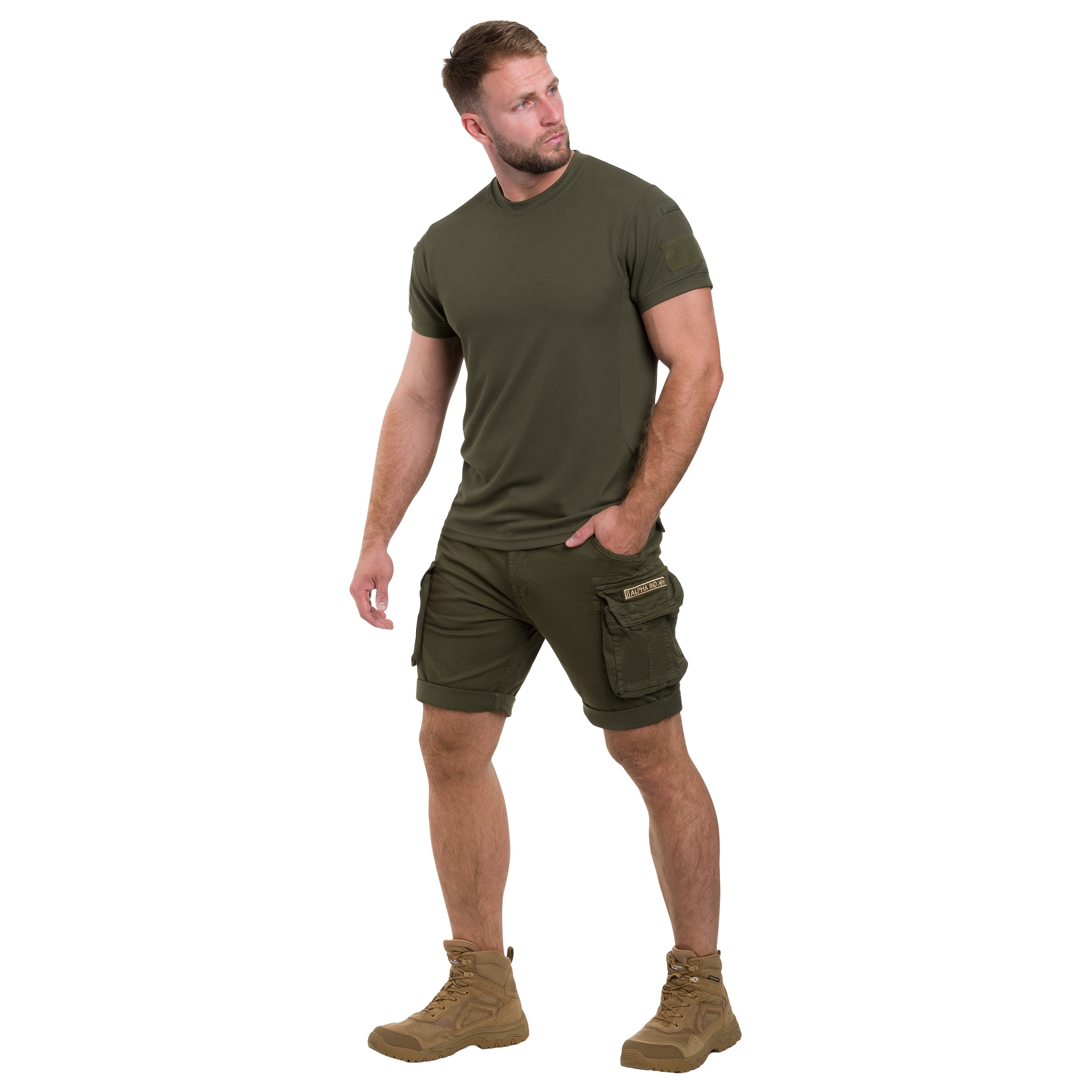 Pantaloni scurți Alpha Industries Crew Short - Dark Olive