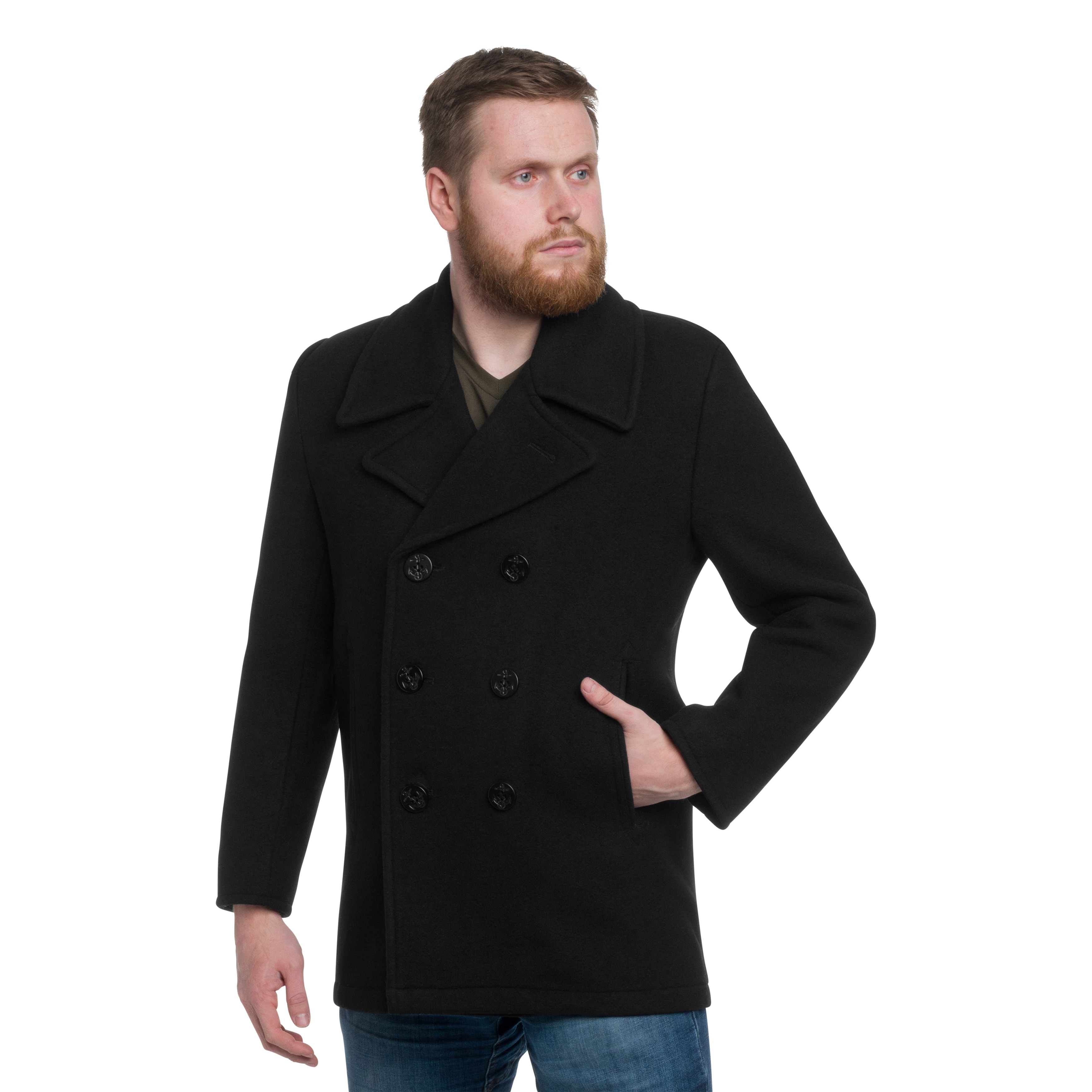 Jachetă marinărească Mil - Tec US Navy Peacoat - Black