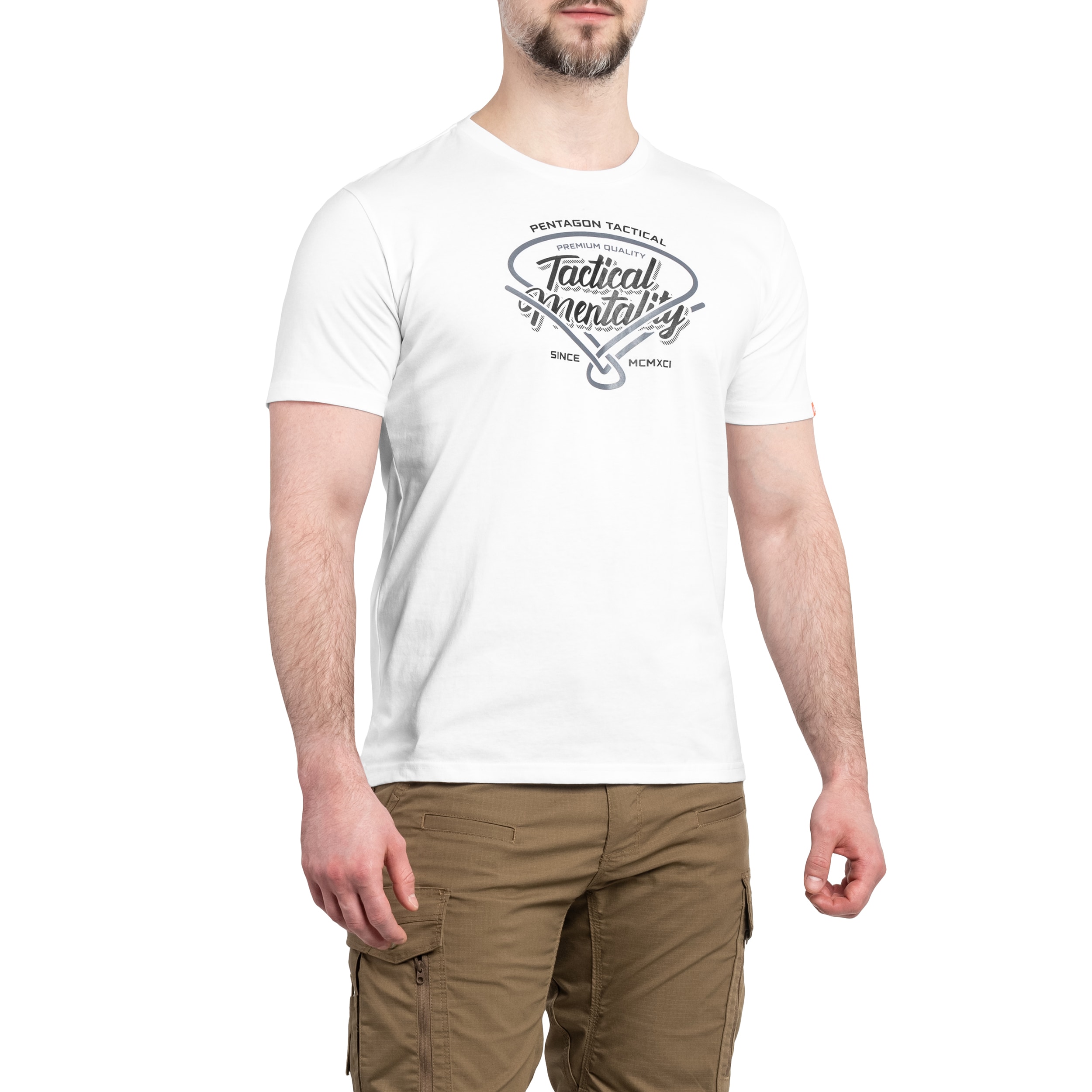 Tricou Pentagon Ageron „Tactical Mentality” - White