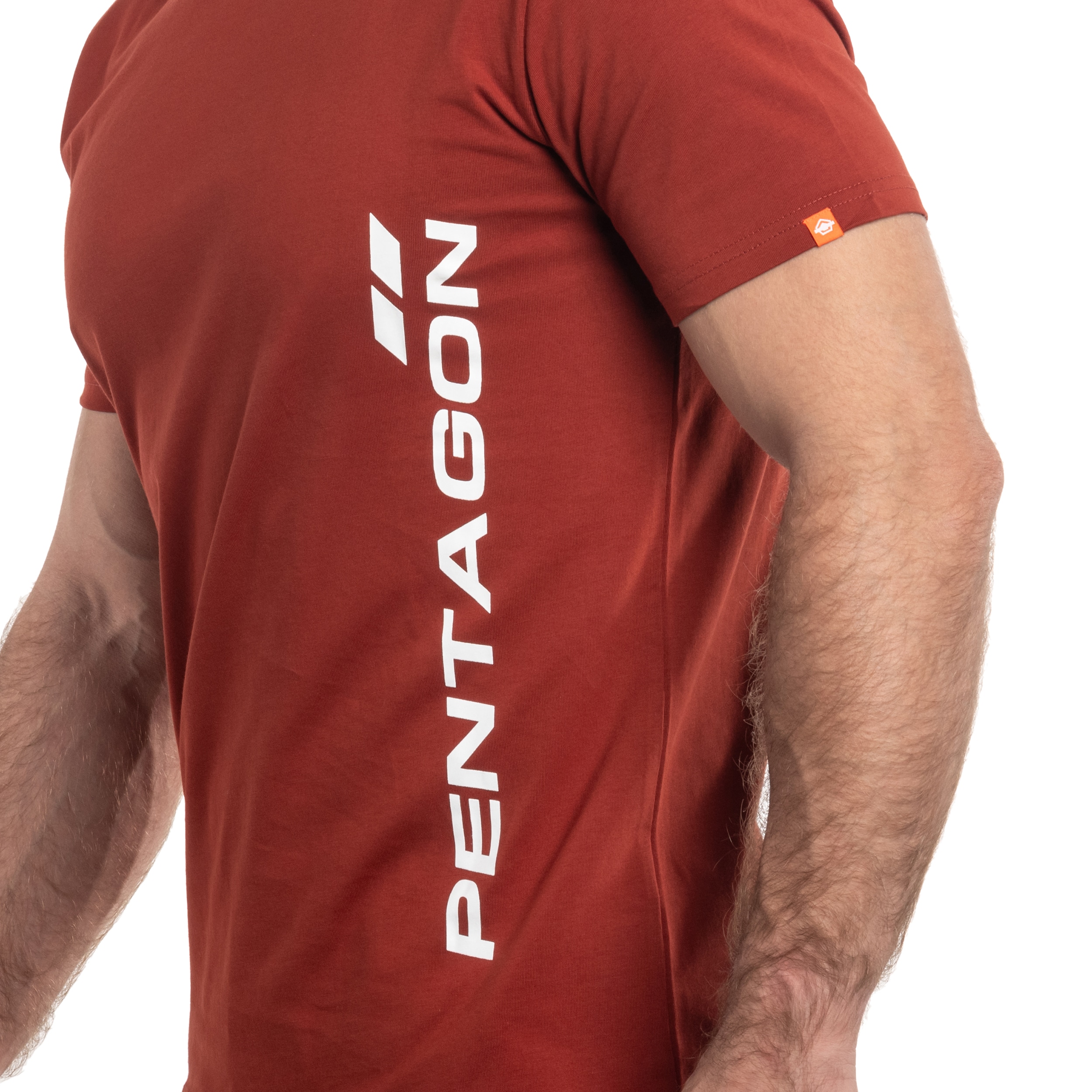Tricou Pentagon Ageron „Vertical” - Maroon Red