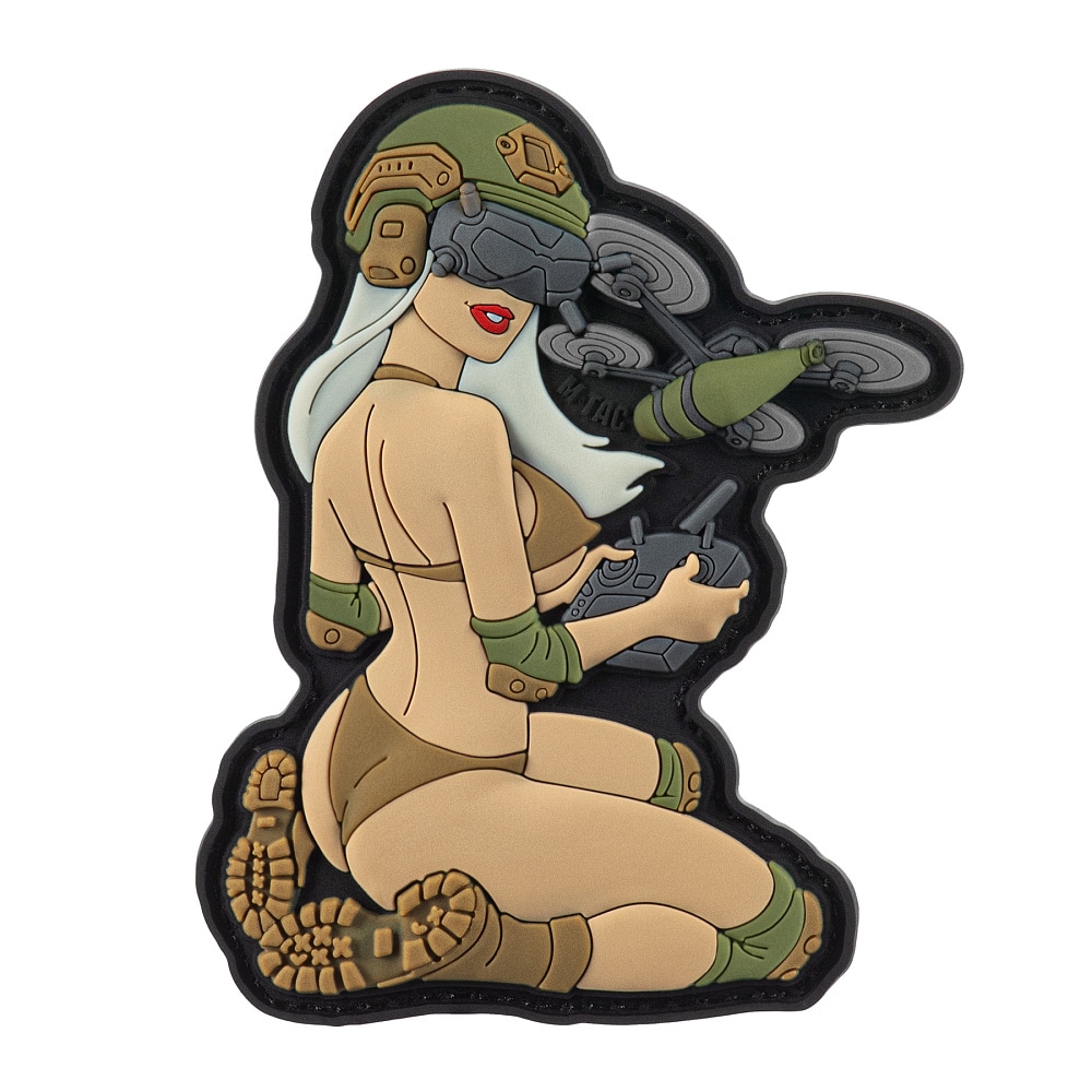 Patch - emblemă M-Tac Tactical Girl No.6 PVC - Coyote/Olive