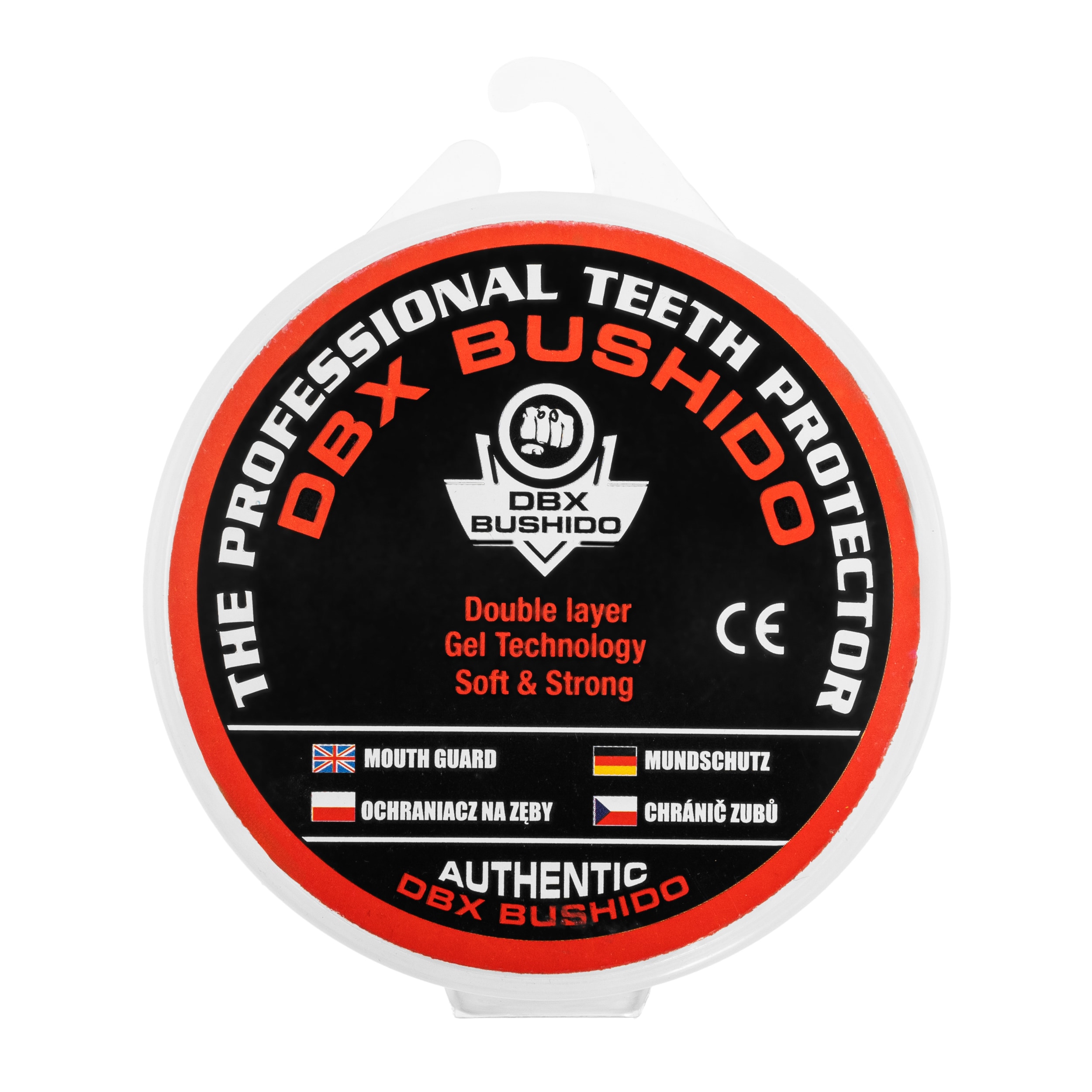 Protecție dentară DBX Bushido GelTech din gel MG-2 - Neagră
