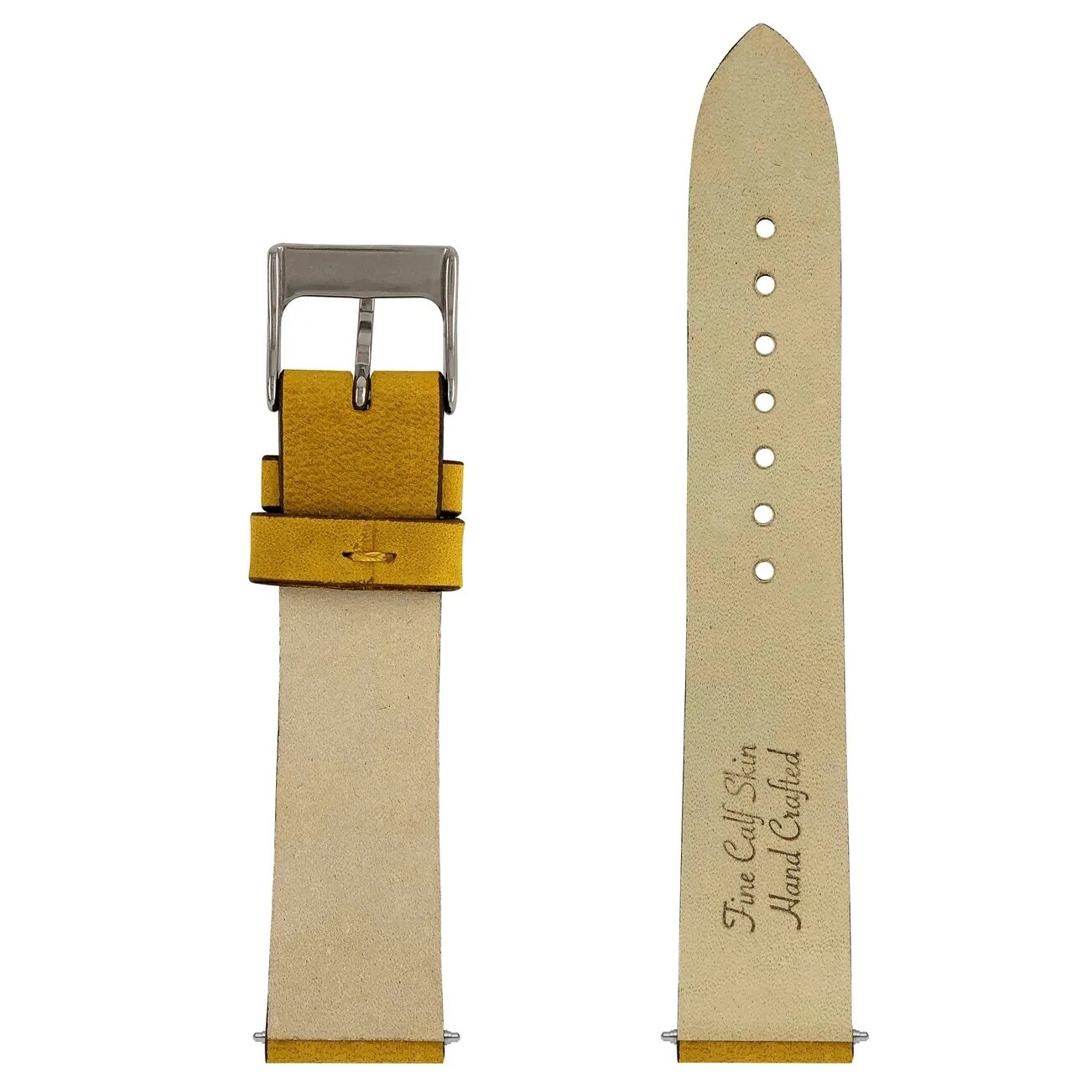 Curea de ceas din piele Bauhaus 20 mm - Maro deschis