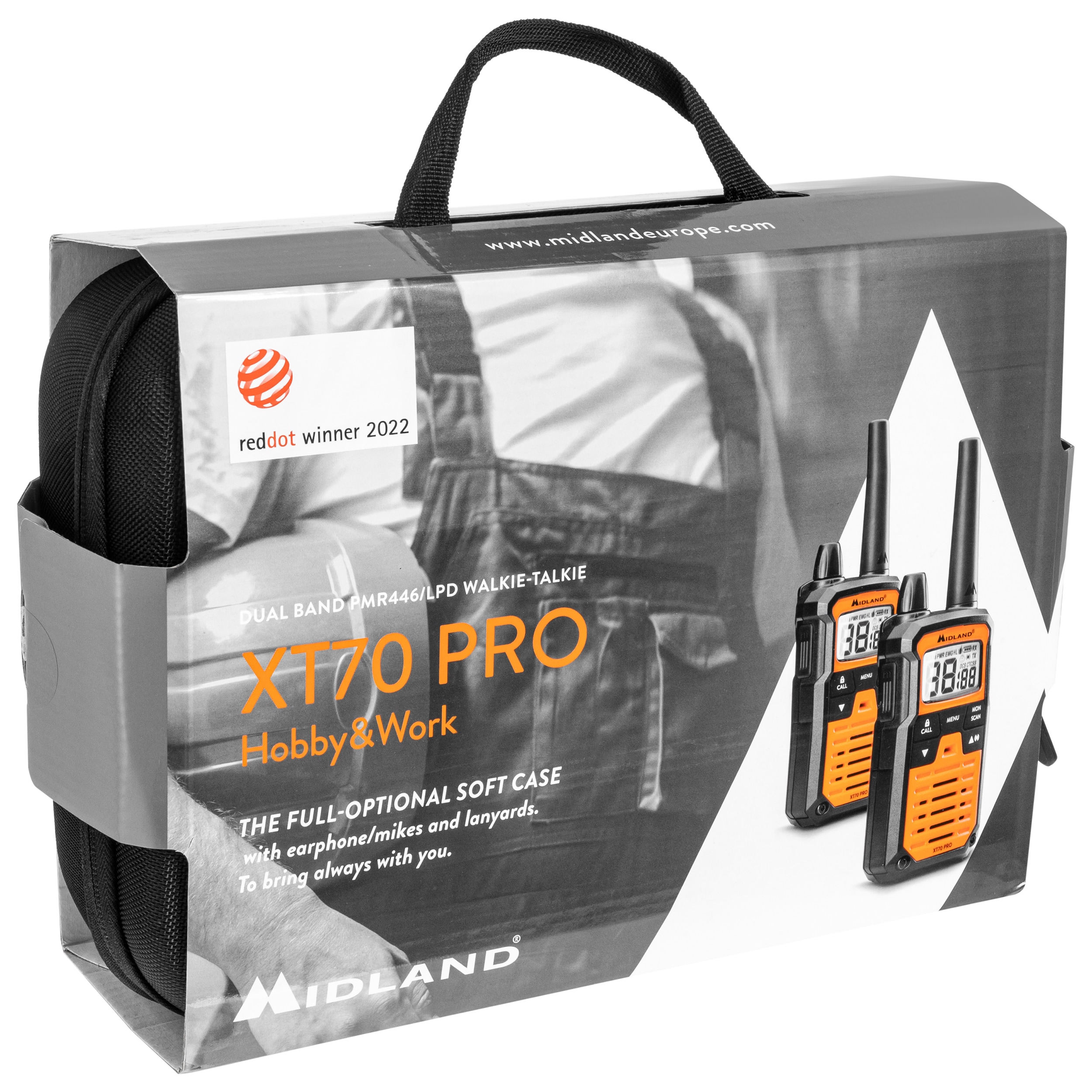 Radiotelefon Midland PMR XT70 PRO Hobby & Work - 2 buc.