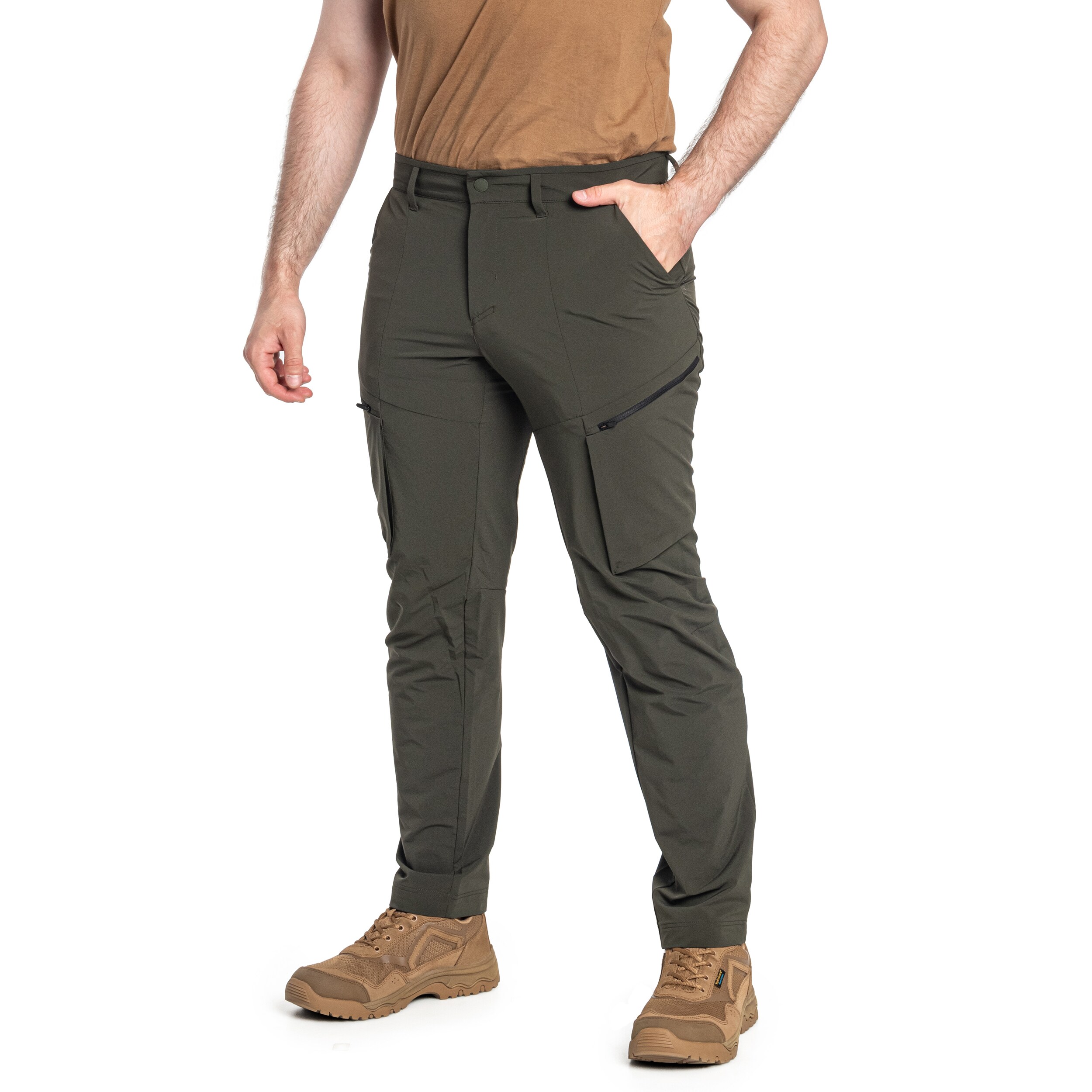 Pantaloni Salewa Puez Durastretch Cargo - Dark Olive