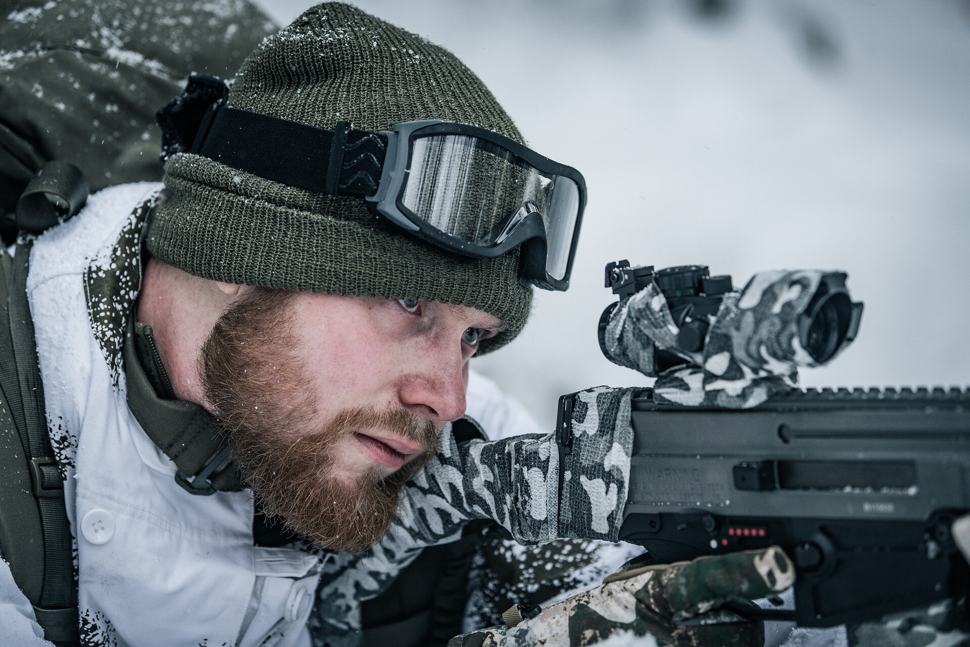 Căciulă din lână Mil-Tec - Olive