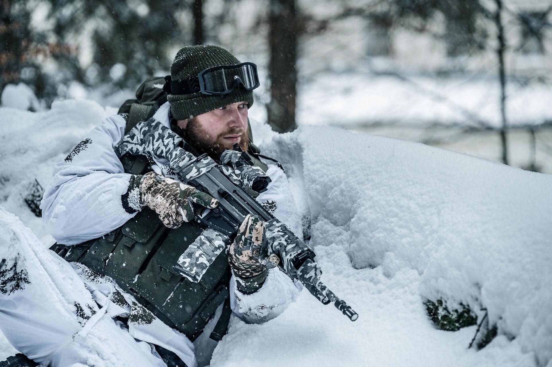 Căciulă din lână Mil-Tec - Olive