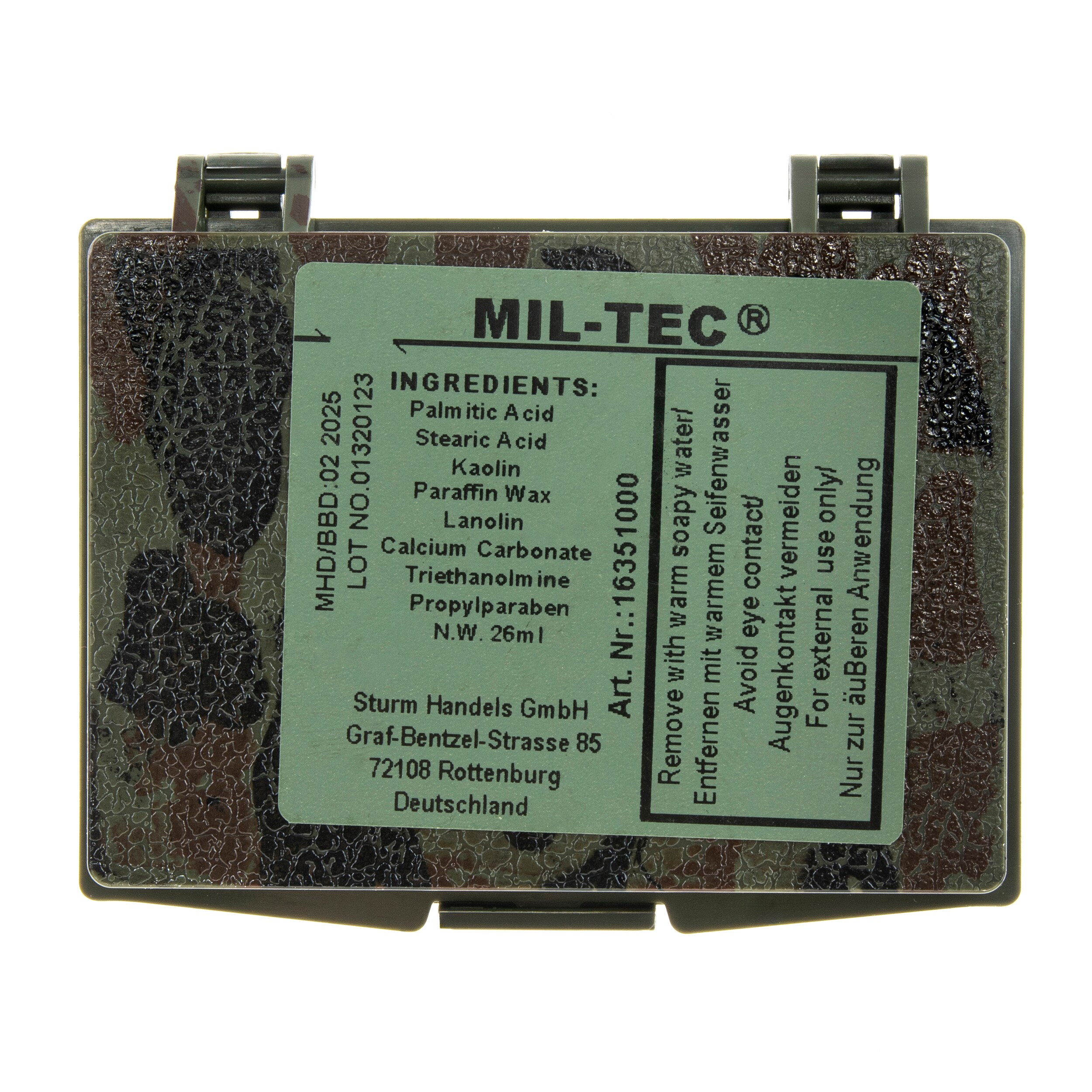 Vopsea pentru camuflaj 3în1 Mil-Tec - Woodland