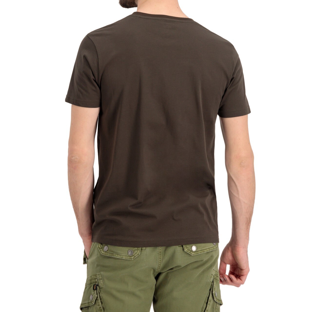 Tricou Alpha Industries Basic - Black/Olive
