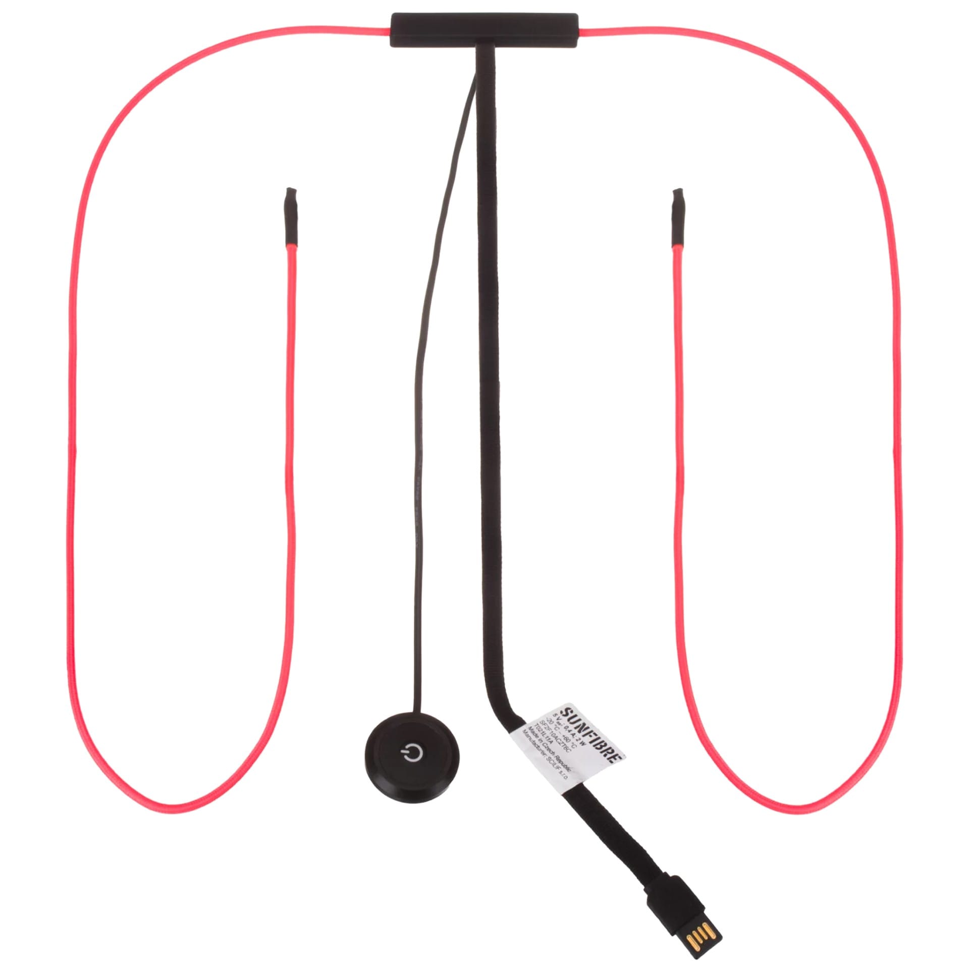 Iluminare de semnalizare Wisport SunFibre Wearable Active Lighting Technology - Red