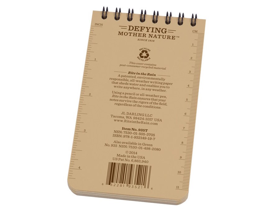 Carnet impermeabil Rite in the Rain 3x5
