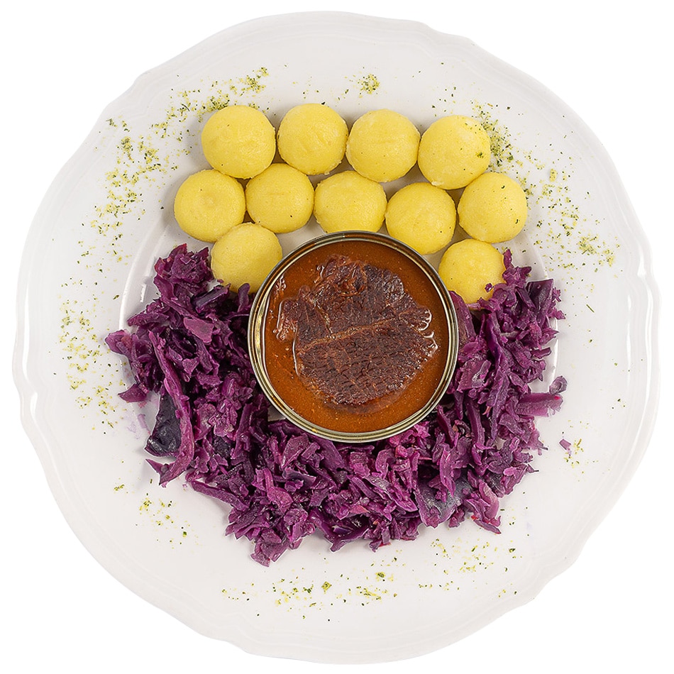 Conservă alimentară Moya Pucha „Śląska Królowa” - Ruladă sileziană în sos de friptură 300 g