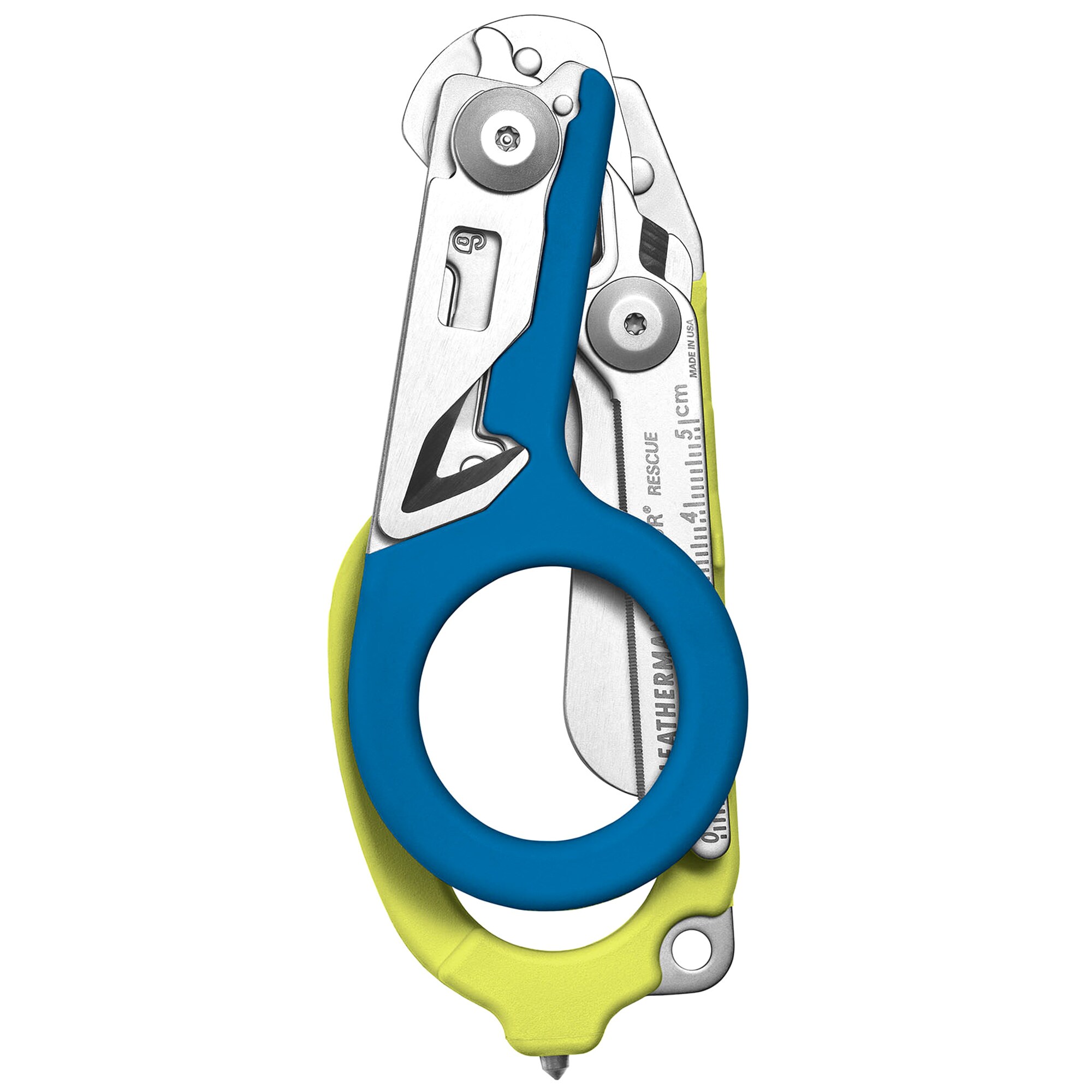 Multitool Leatherman Raptor Rescue Yellow/Blue cu husă Utility