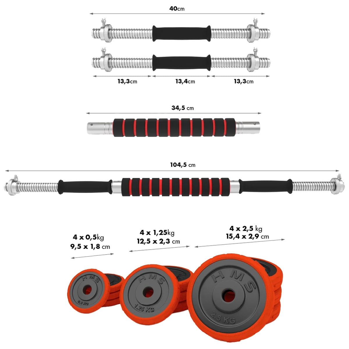 Set pentru exerciții de forță HMS SGGX30