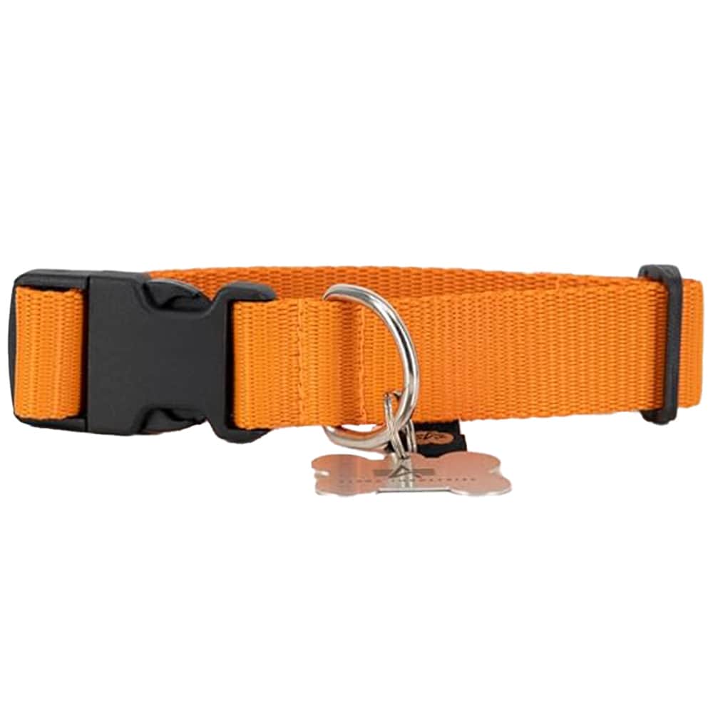 Zgardă pentru câine Alpha Industries Basic Dog-Tag Collar - Orange
