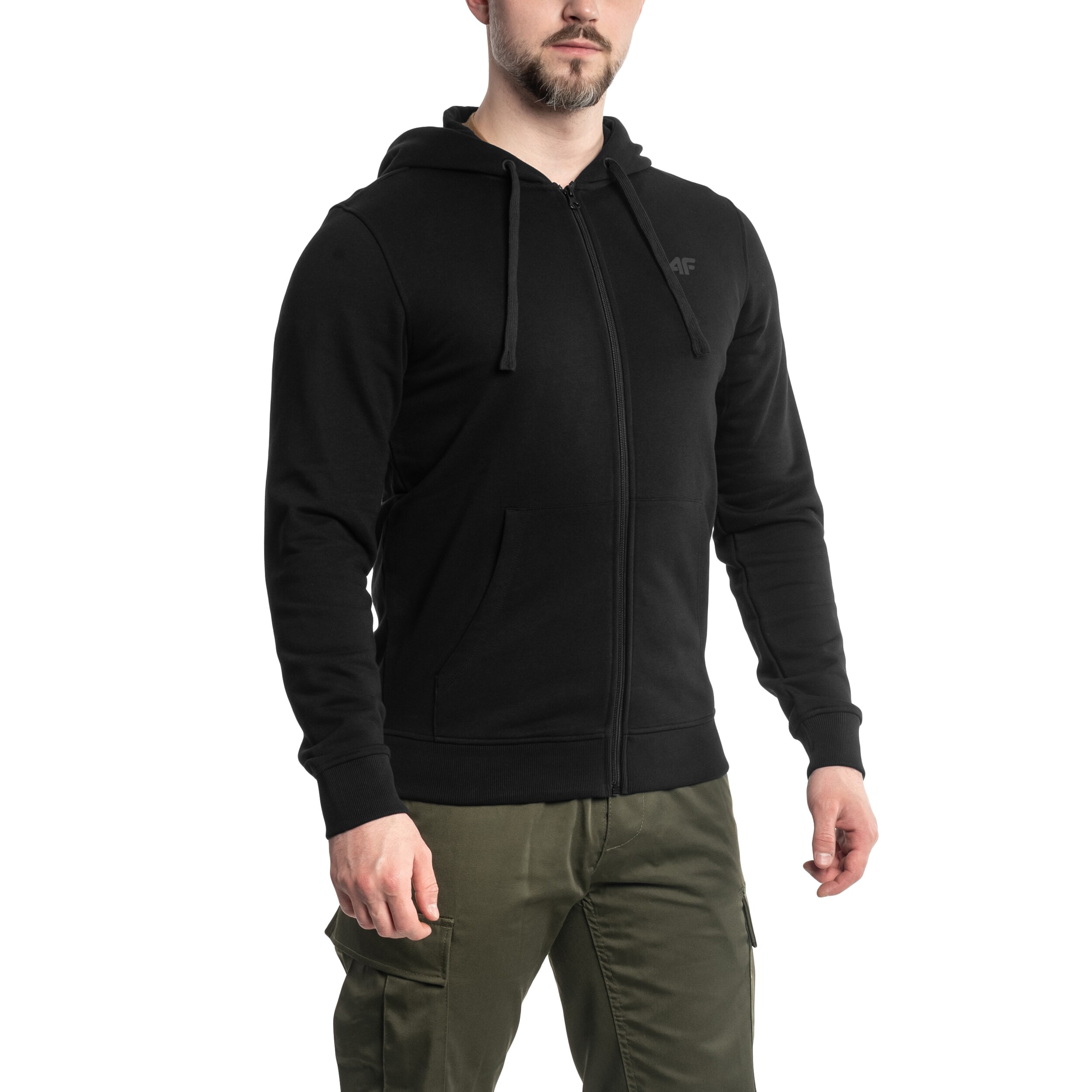 Hanorac  cu fermoar 4F TSWSM0951-Negru închis