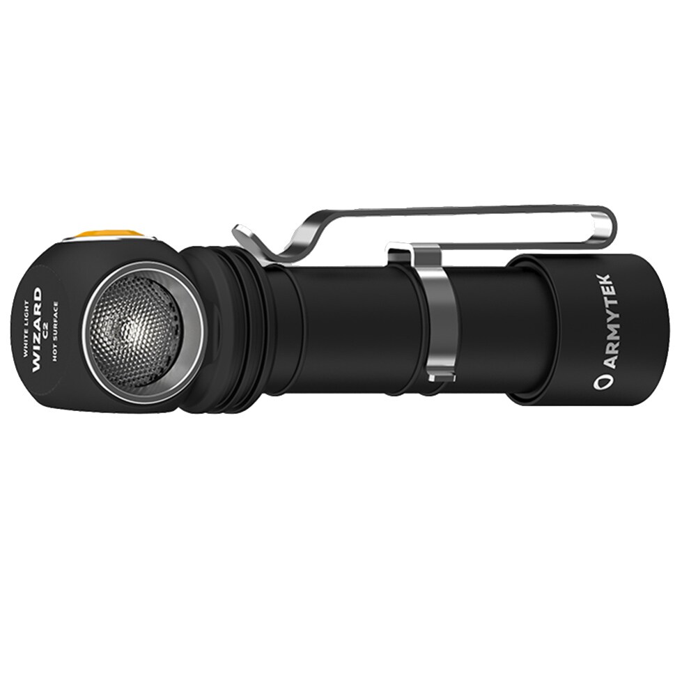 Lanternă frontală și unghiulară Armytek Wizard C2 Magnet USB White - 1200 lumeni
