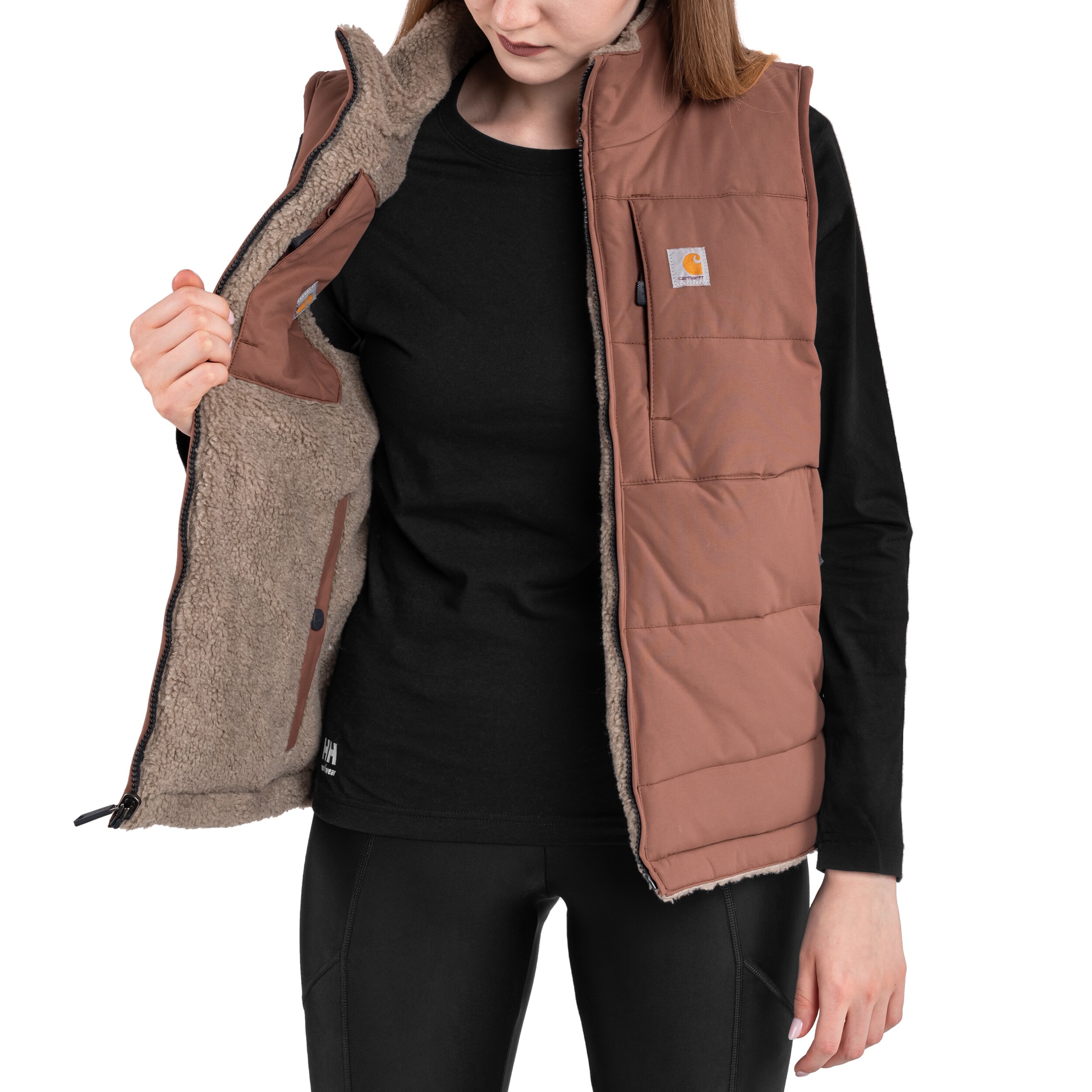 Vestă de damă Carhartt Montana Relaxed Fit Insulated Vest - Nutmeg