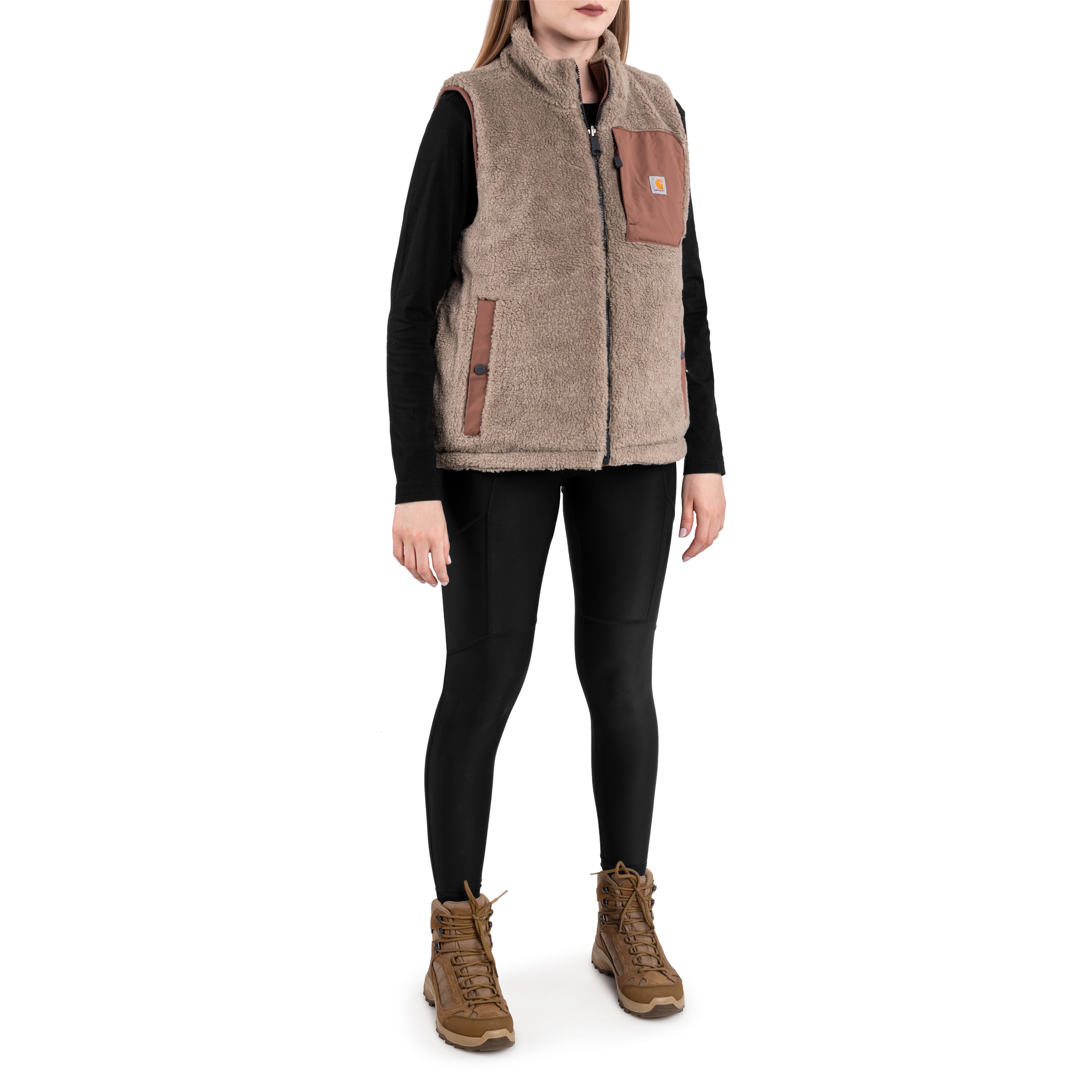 Vestă de damă Carhartt Montana Relaxed Fit Insulated Vest - Nutmeg