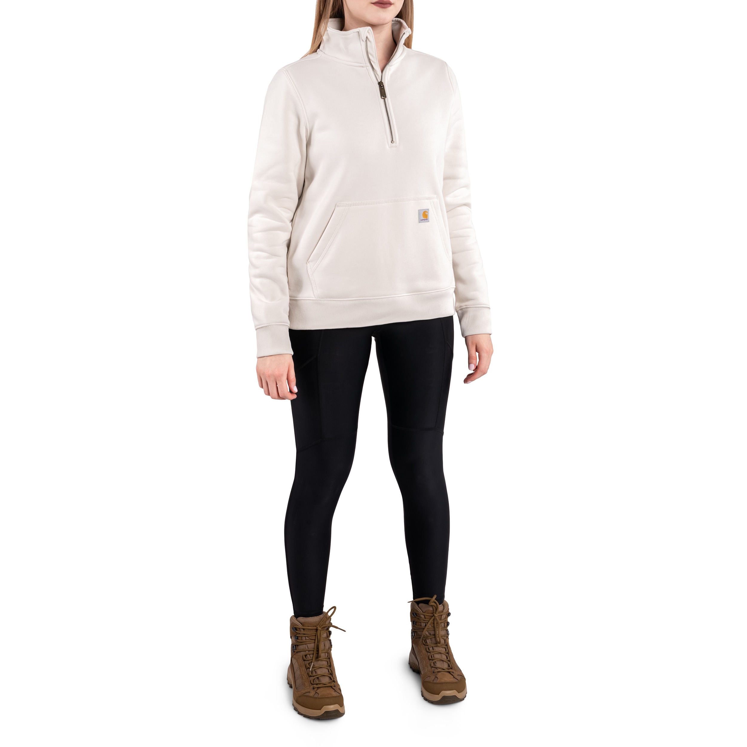 Bluză de damă Carhartt Midweight Half Zip - Malt