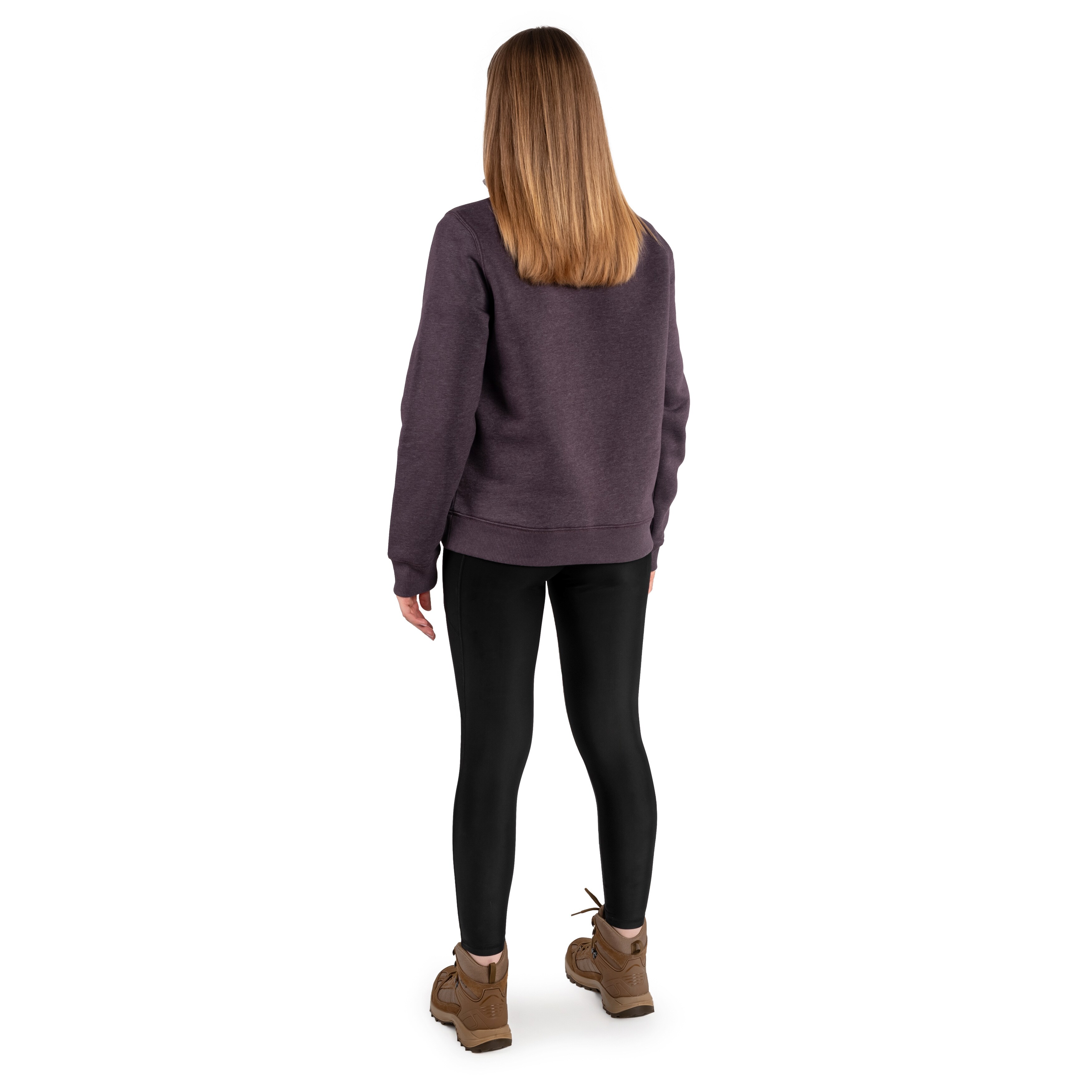 Bluză de damă Carhartt Midweight Half Zip - Blackberry Heather