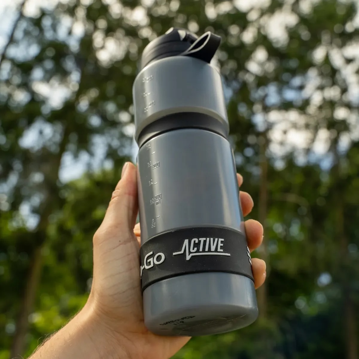 Sticlă cu filtru Water-to-Go Active 750 ml - Black