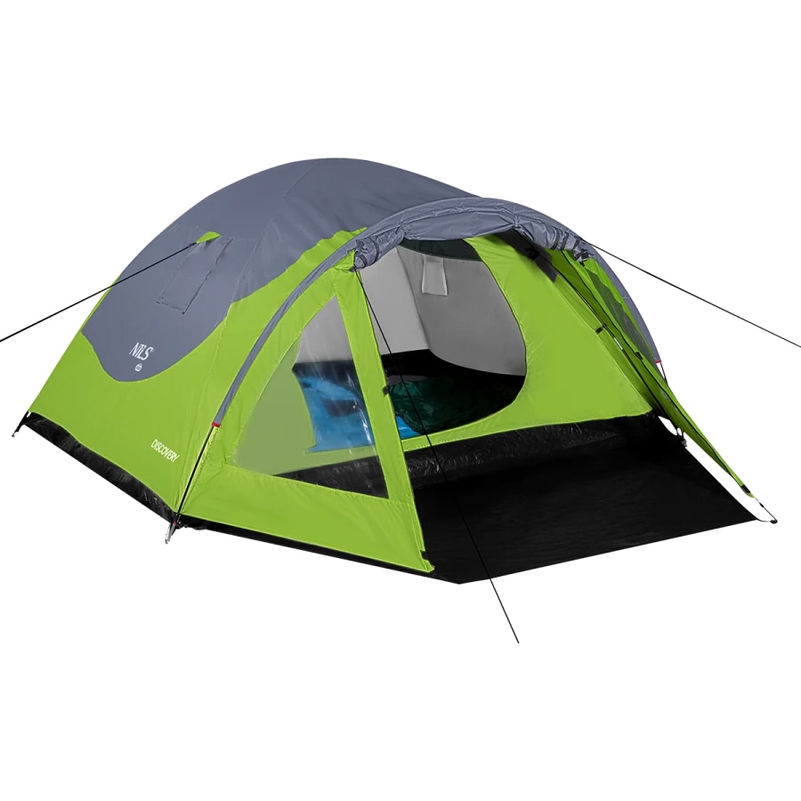 Cort pentru 4 persoane Nils Camp Discovery NC6006 - Verde/Gri