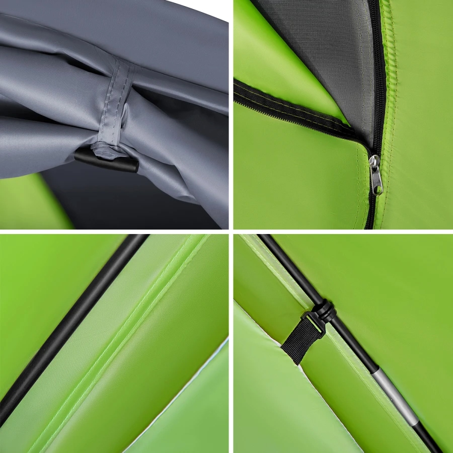 Cort pentru 4 persoane Nils Camp Discovery NC6006 - Verde/Gri