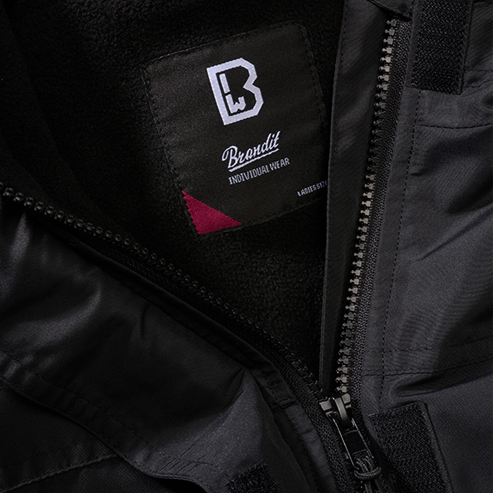 Geacă de damă Brandit Windbreaker Frontzip - Black