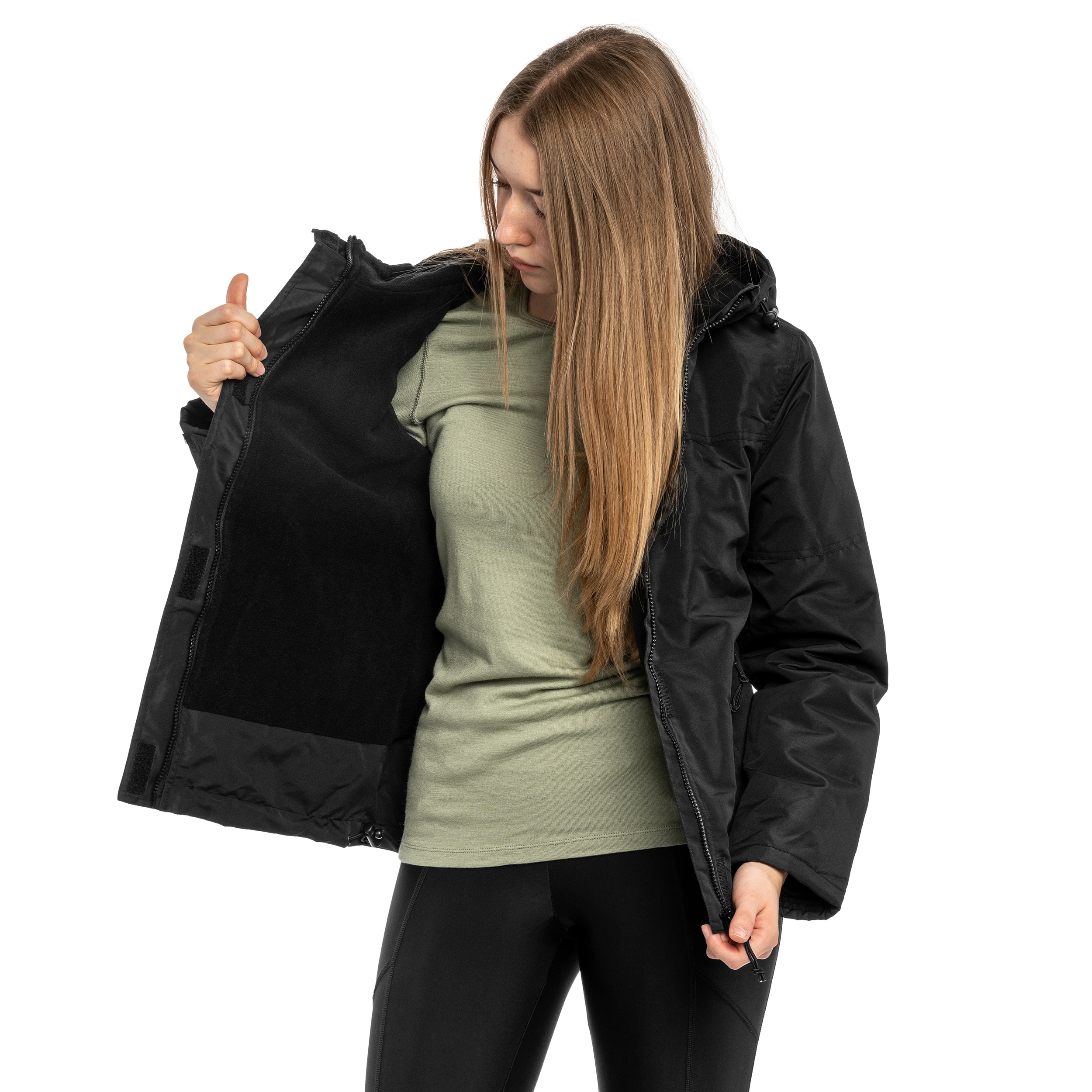 Geacă de damă Brandit Windbreaker Frontzip - Black