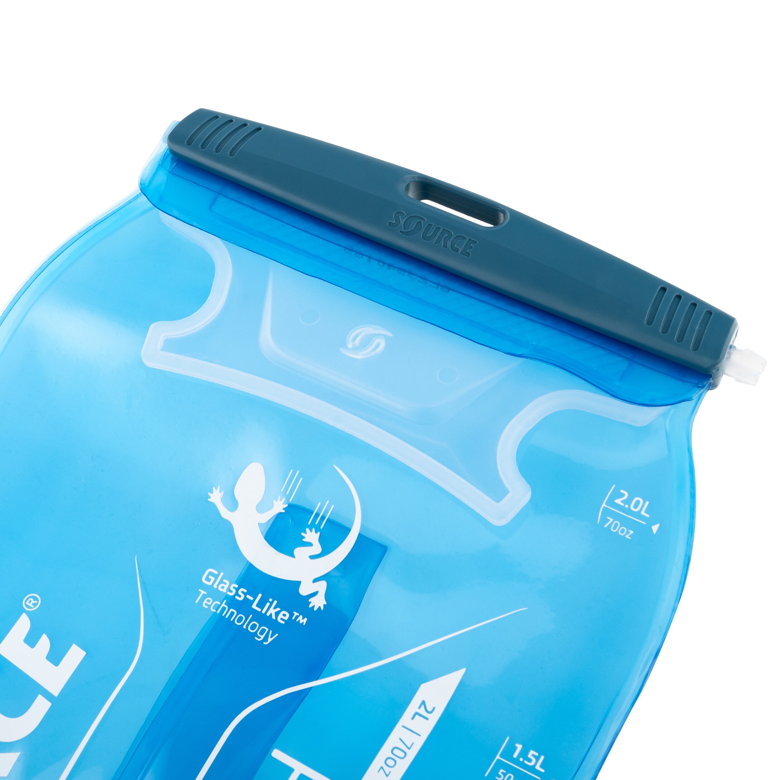 Rezervor de apă portabil Source Widepack Premium Kit 2 l - Alpine Blue