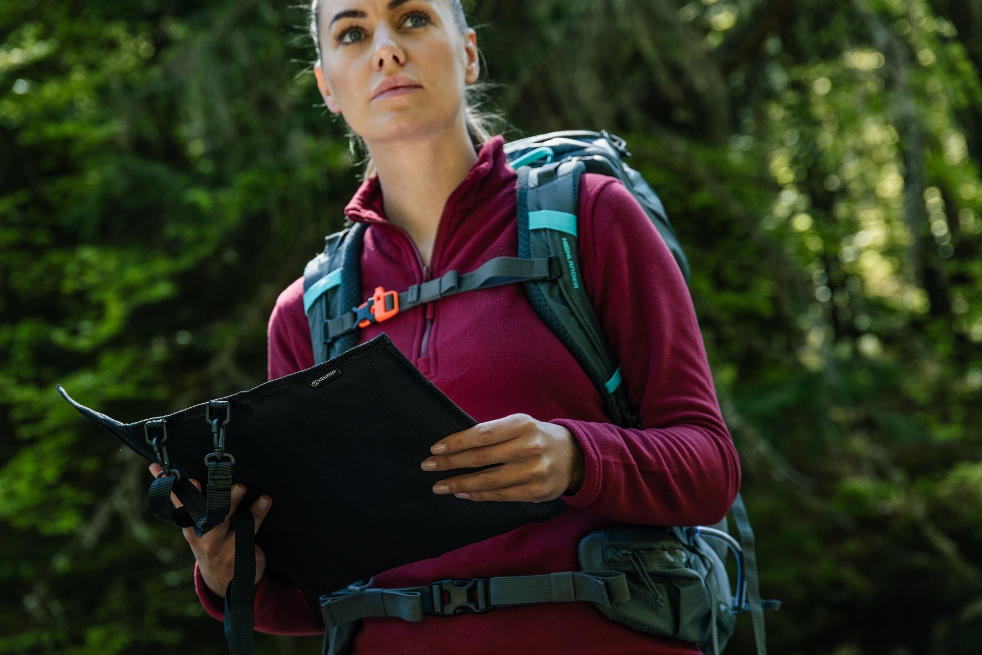 Husă pentru hartă Highlander Forces Explorer Map Case - Black