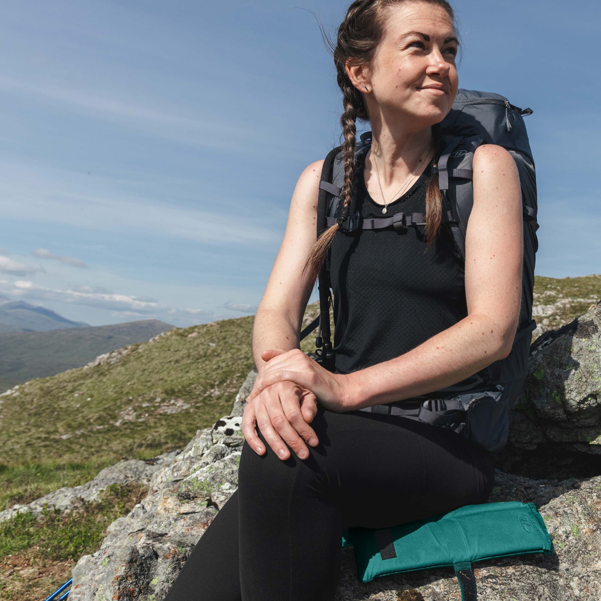 Saltea de șezut pliabilă Highlander Outdoor - Teal