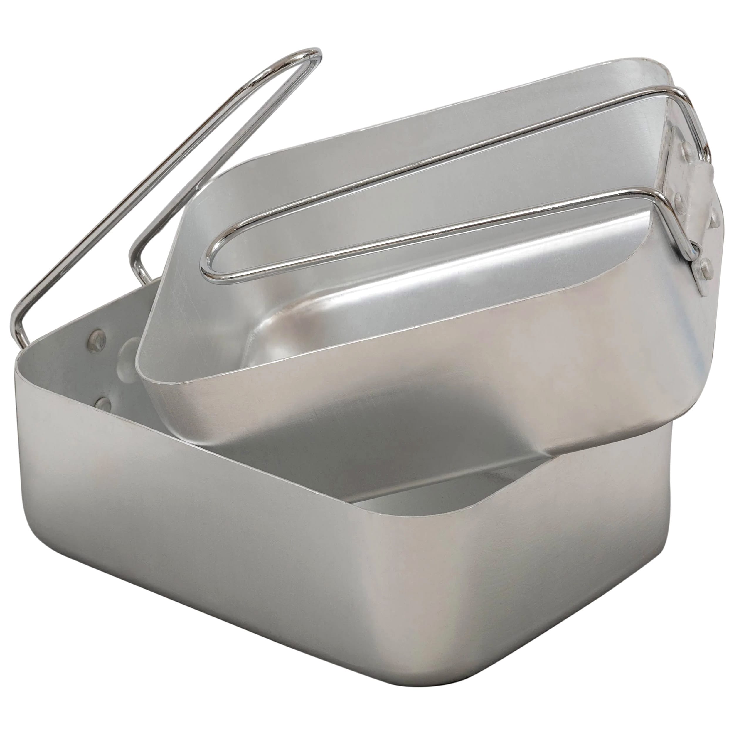 Oală turistică din aluminiu Highlander Camping Mess Tins - 2 piese