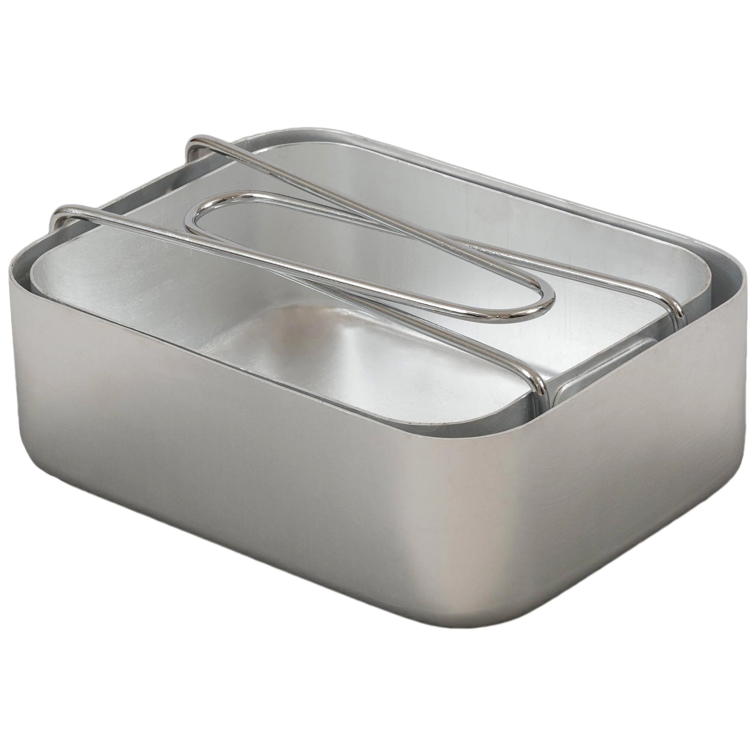 Oală turistică din aluminiu Highlander Camping Mess Tins - 2 piese