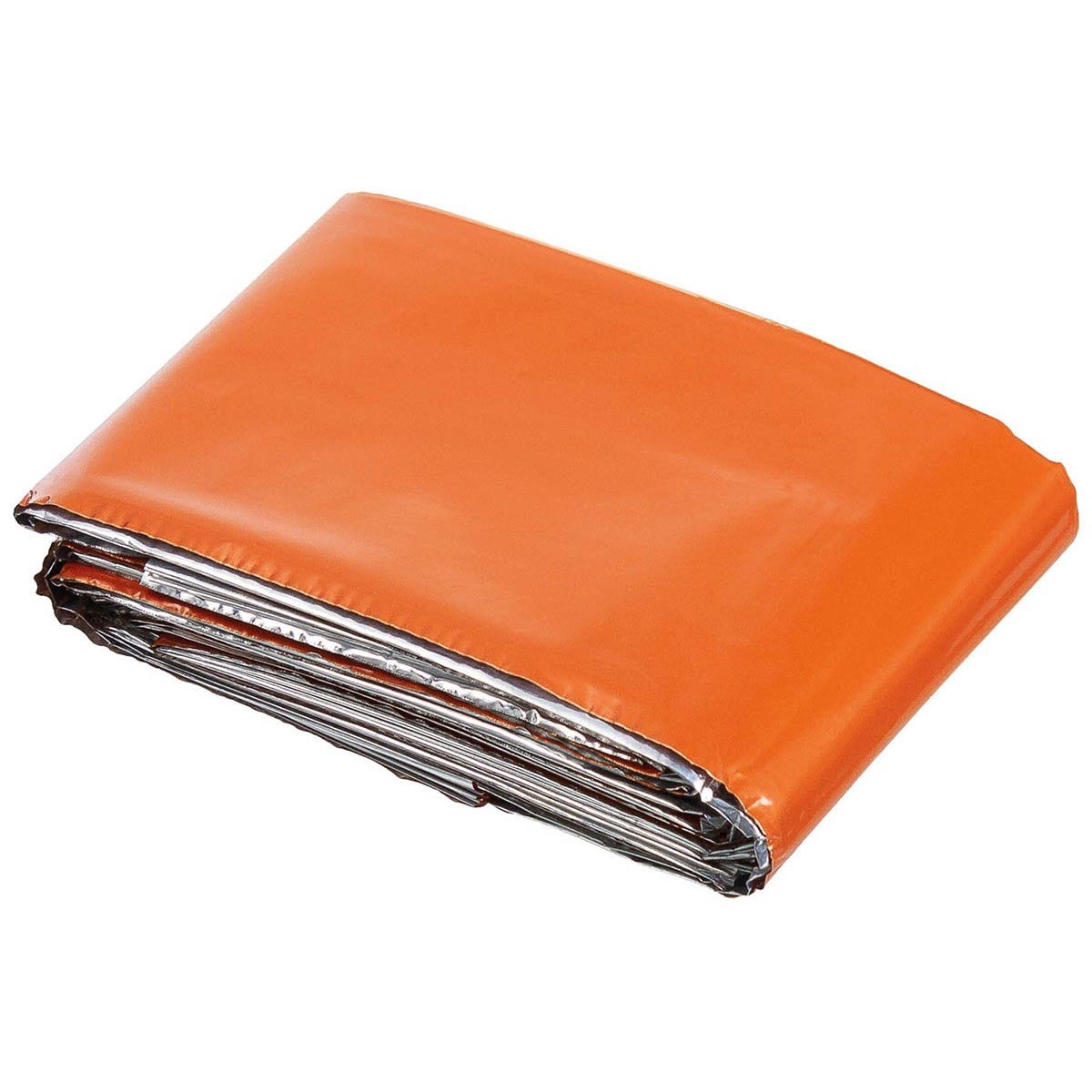 Pătură termică - folie NRC MFH Emergency Blanket Silver/Orange 132 x 213 cm