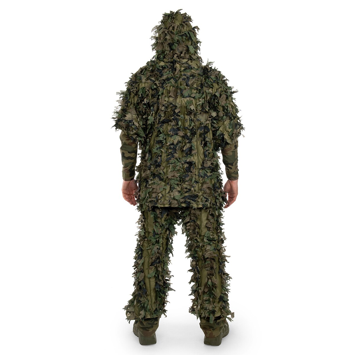 Costum de camuflaj Helikon Leaf Ghilie Set - US Woodland