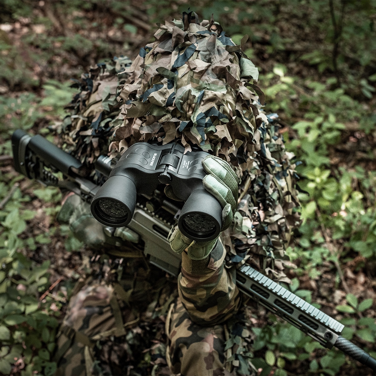 Costum de camuflaj Helikon Leaf Ghilie Set - US Woodland