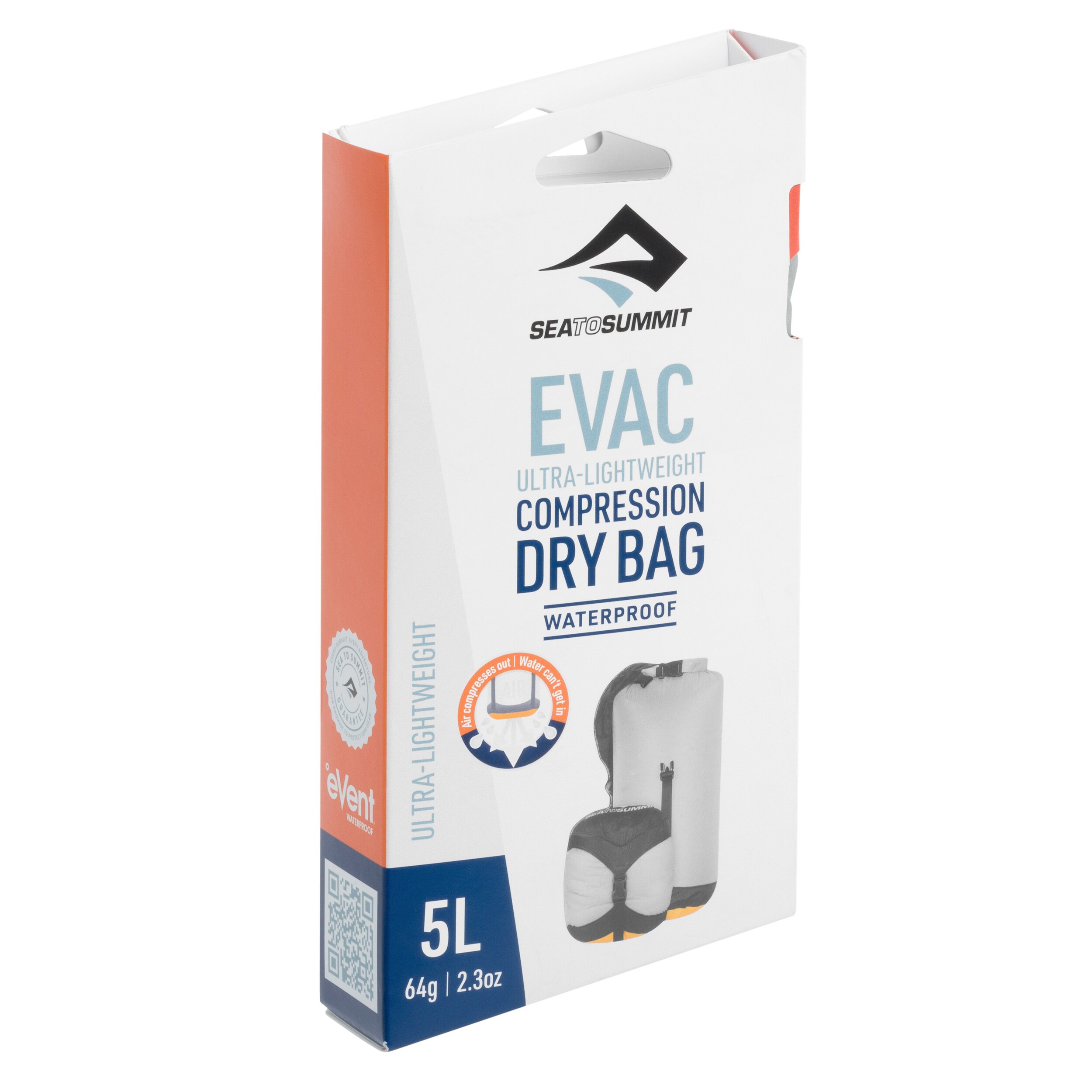 Husă de compresie Sea to Summit Evac Compression Dry Bag UL 5 l - High Rise Grey