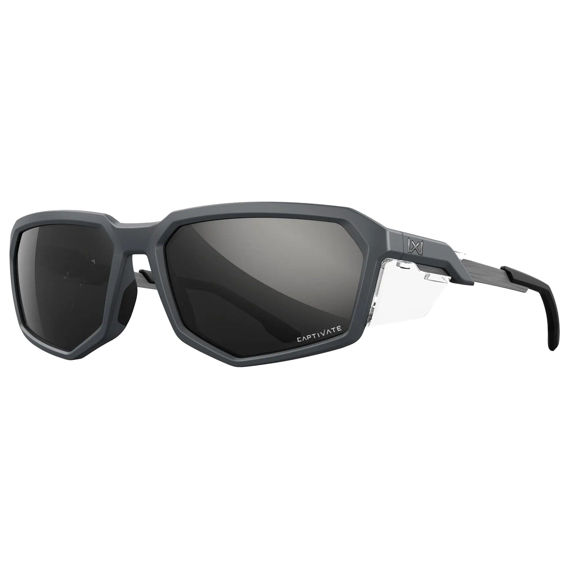 Ochelari tactici Wiley X Recon - Captivate Polarized Black Mirror/Matte Grey