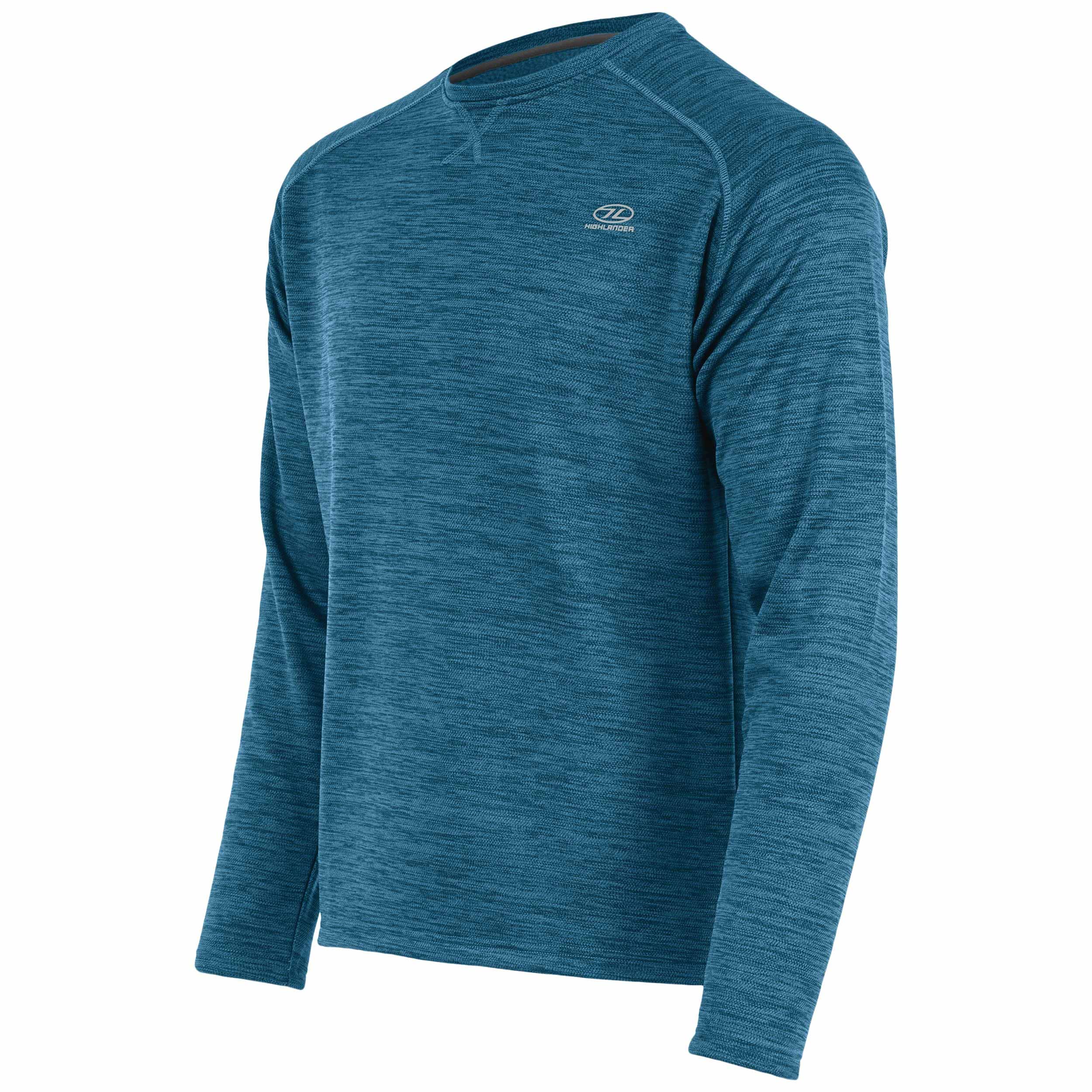 Bluză Highlander Outdoor Crew Neck Leaf - Blue