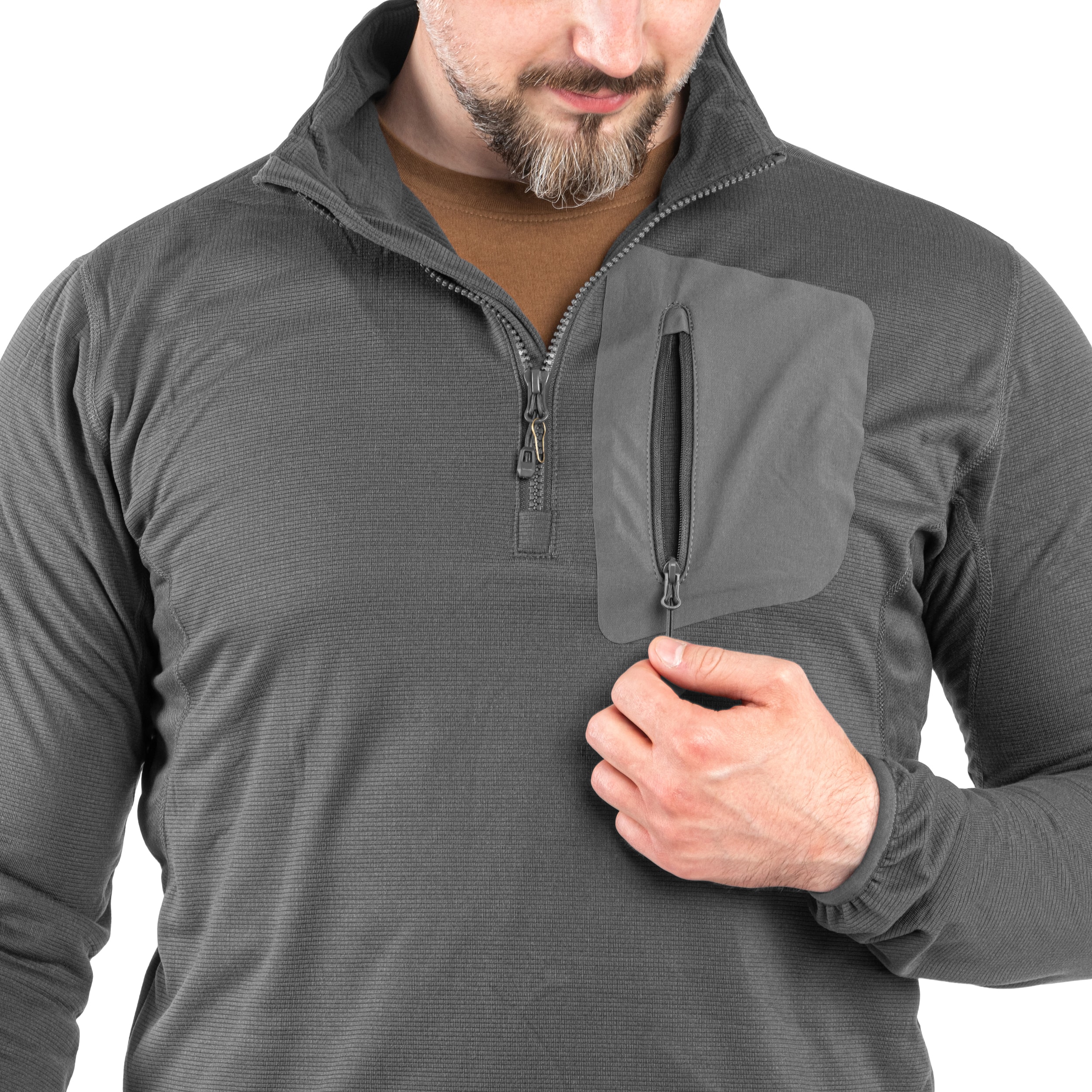 Jachetă Highlander Forces Tactical Hirta Fleece - Dark Grey